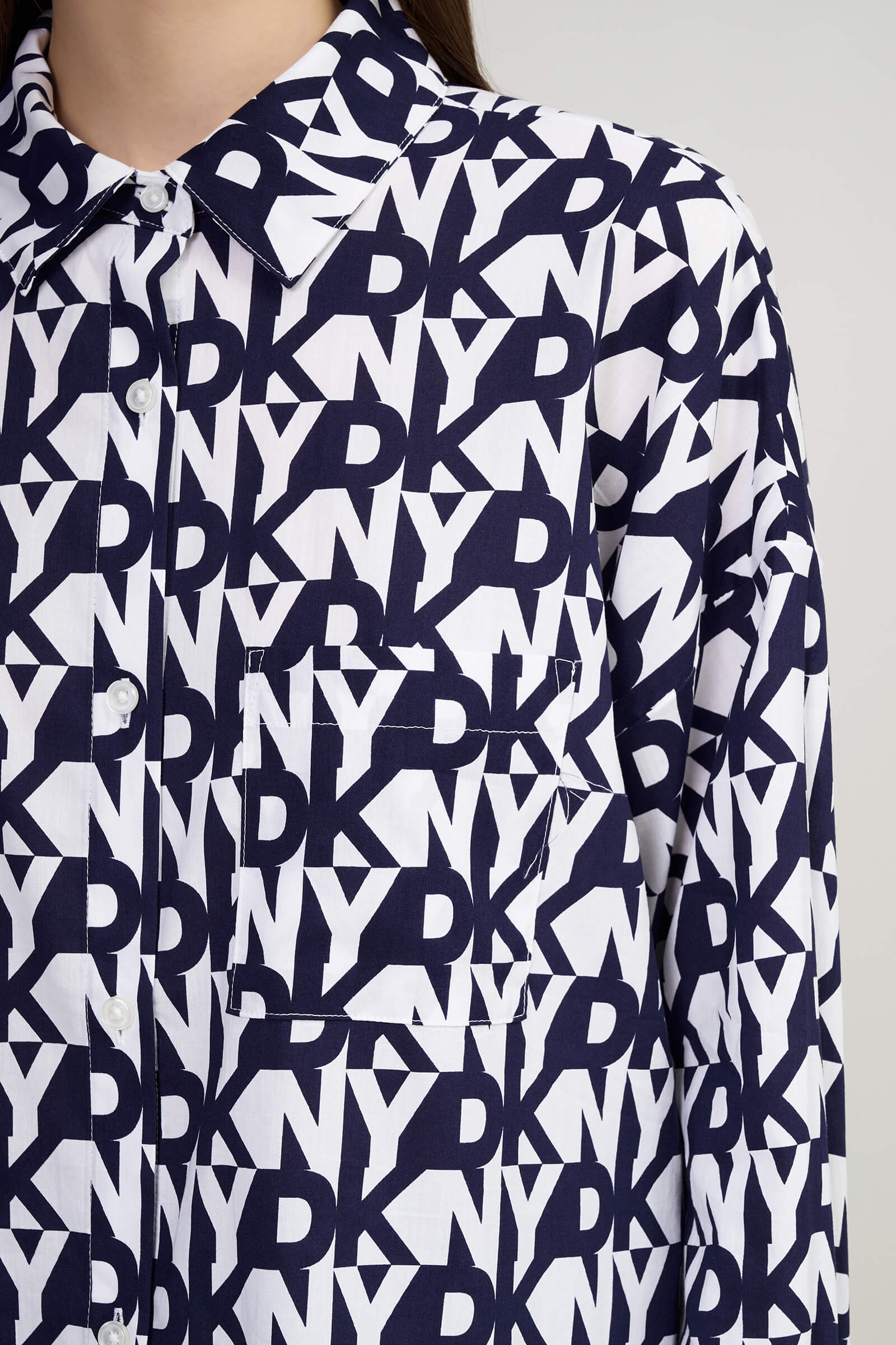 Пижама из хлопка и вискозы Бренд DKNY Изображение 8