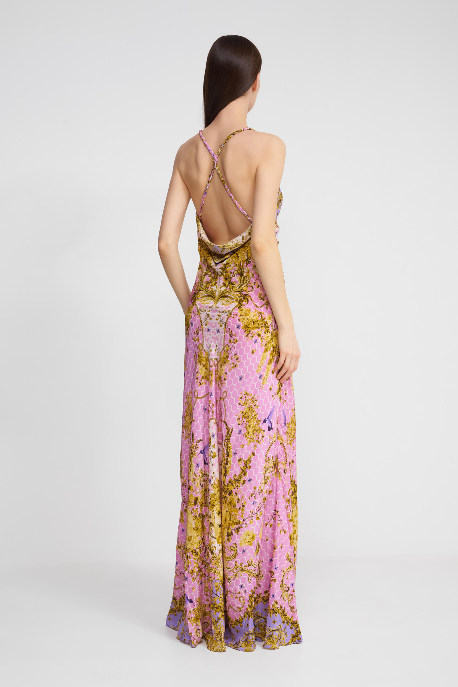 Платье с открытой спиной с добавлением шелка Бренд KORE Collections Изображение 3