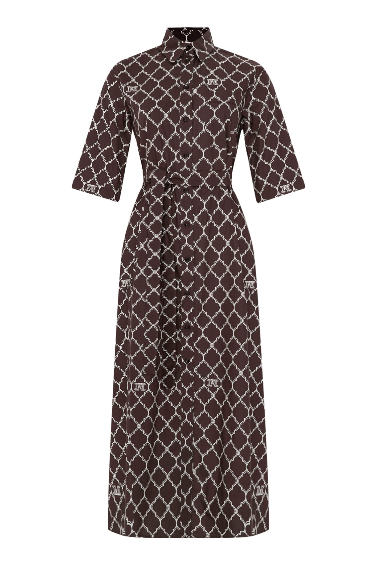 Платье-рубашка из 100% хлопка Бренд Max Mara