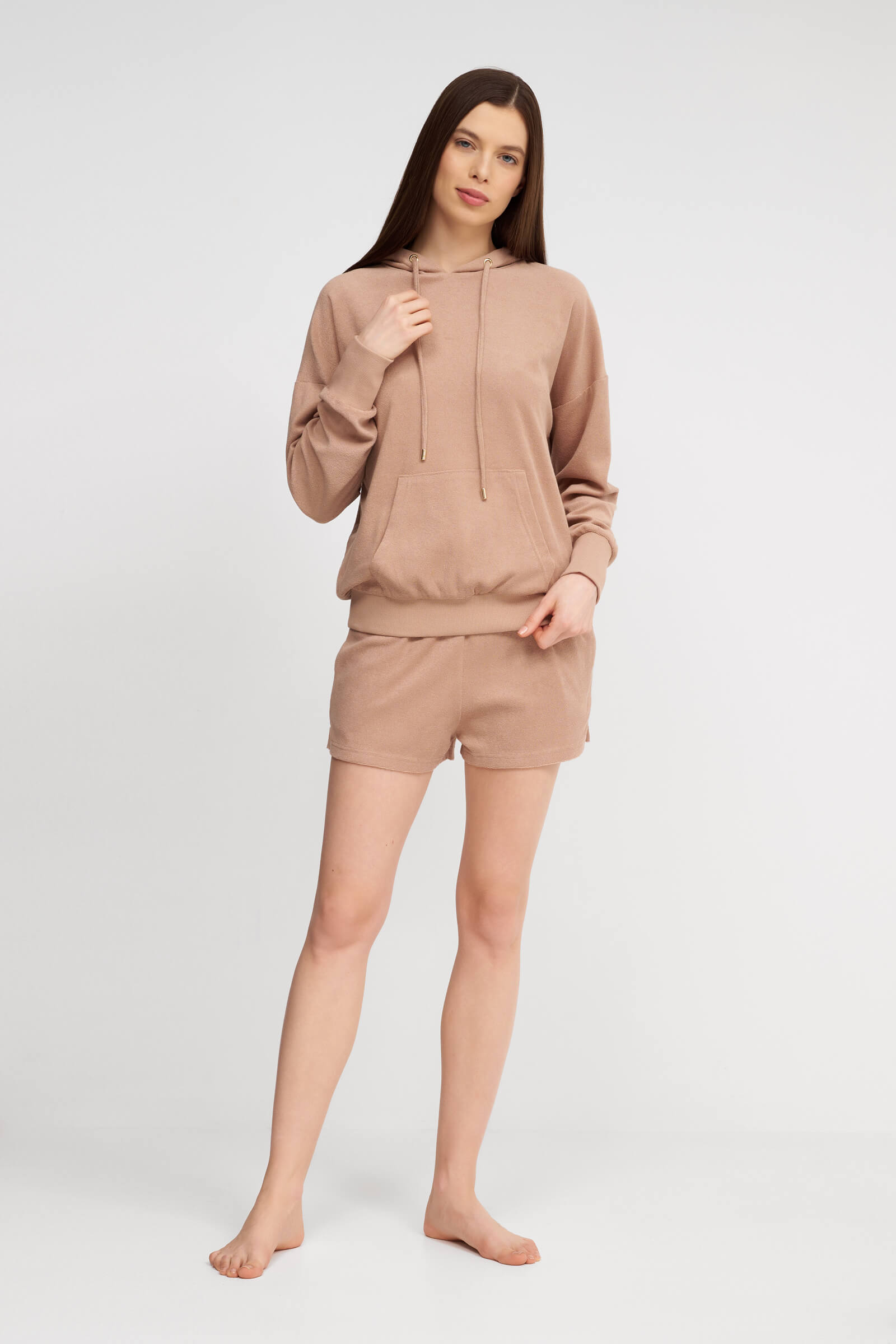 Худи из хлопка с карманом Бренд Melissa Odabash Изображение 4
