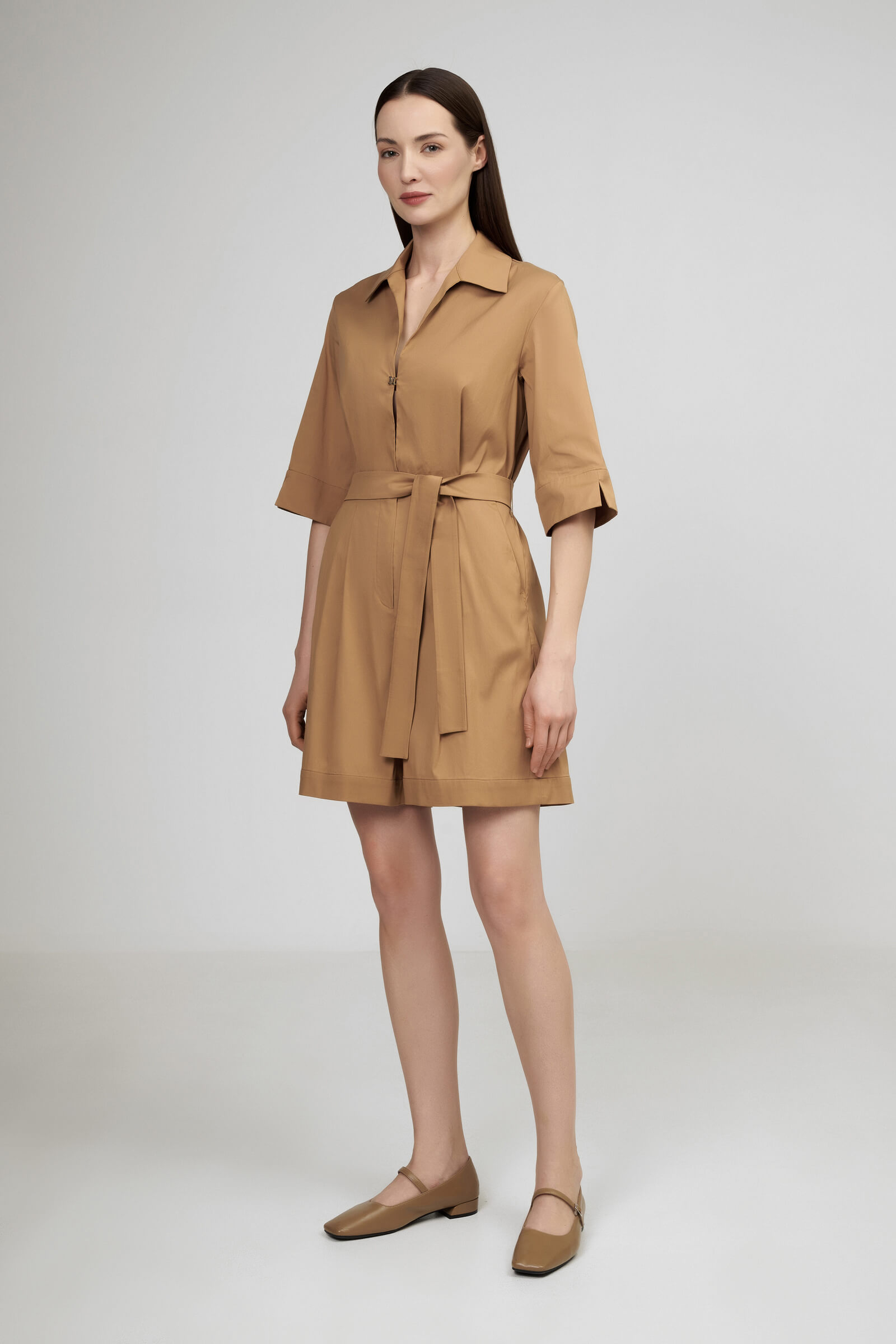 Хлопковый короткий комбинезон Бренд Max Mara Изображение 4
