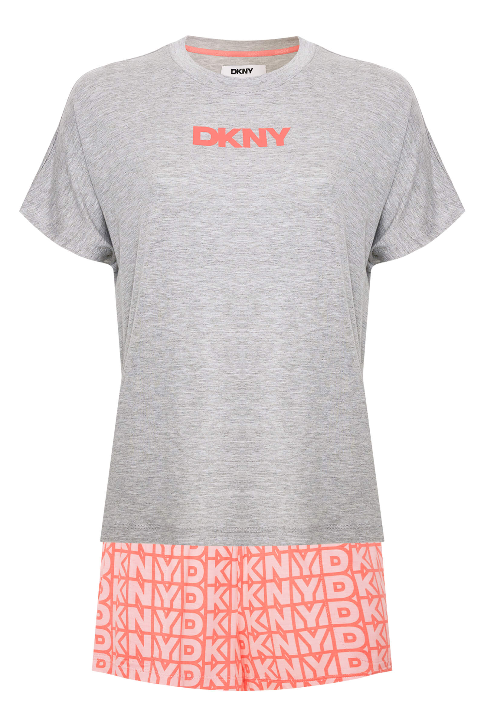 Короткая пижама из шелковистой вискозы Бренд DKNY