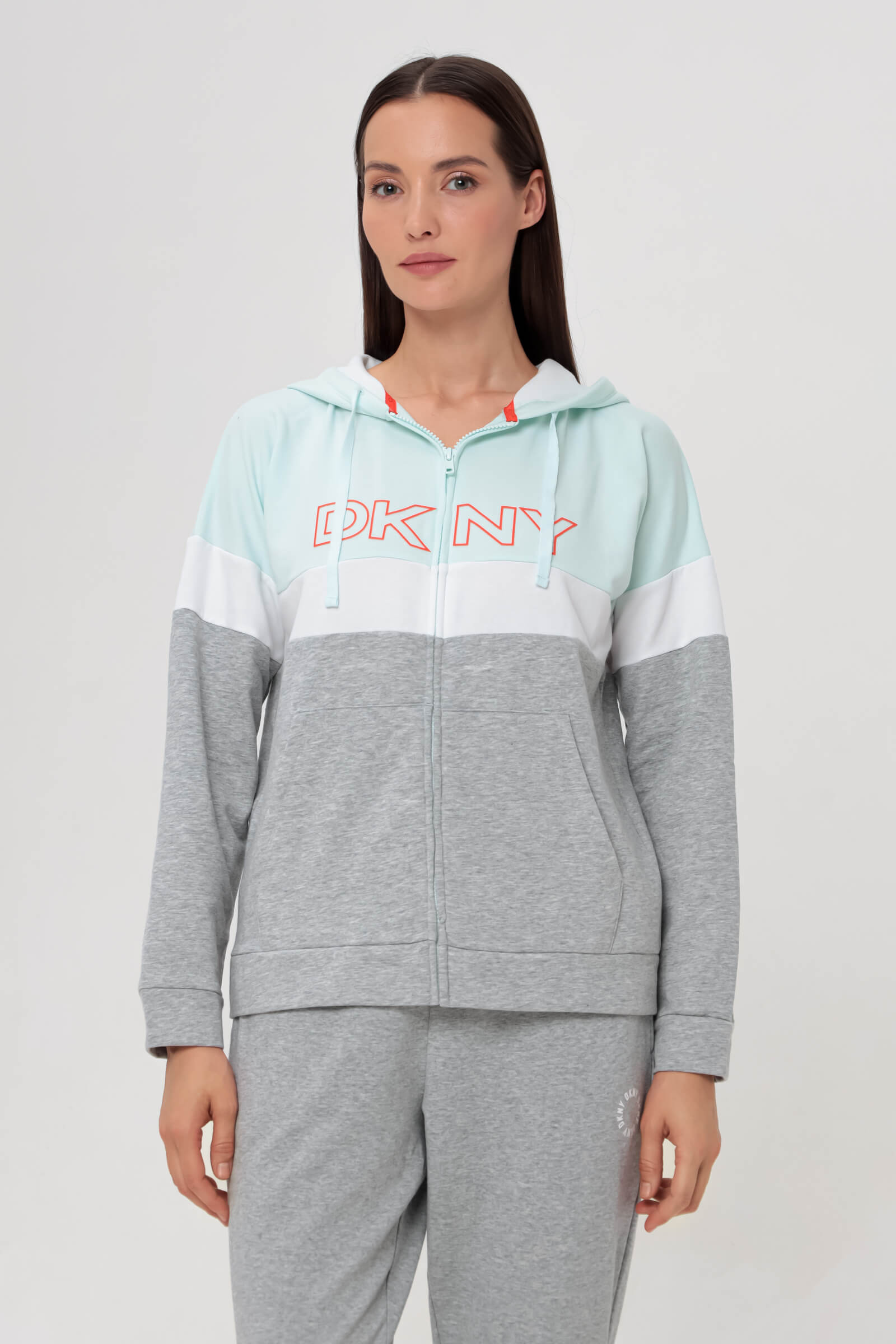 Хлопковая толстовка с капюшоном Бренд DKNY Изображение 2