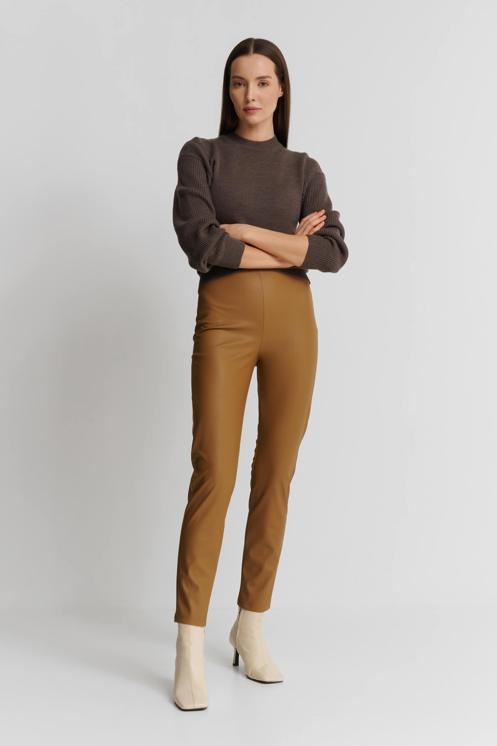 Брюки из экокожи Бренд Max Mara Изображение 4