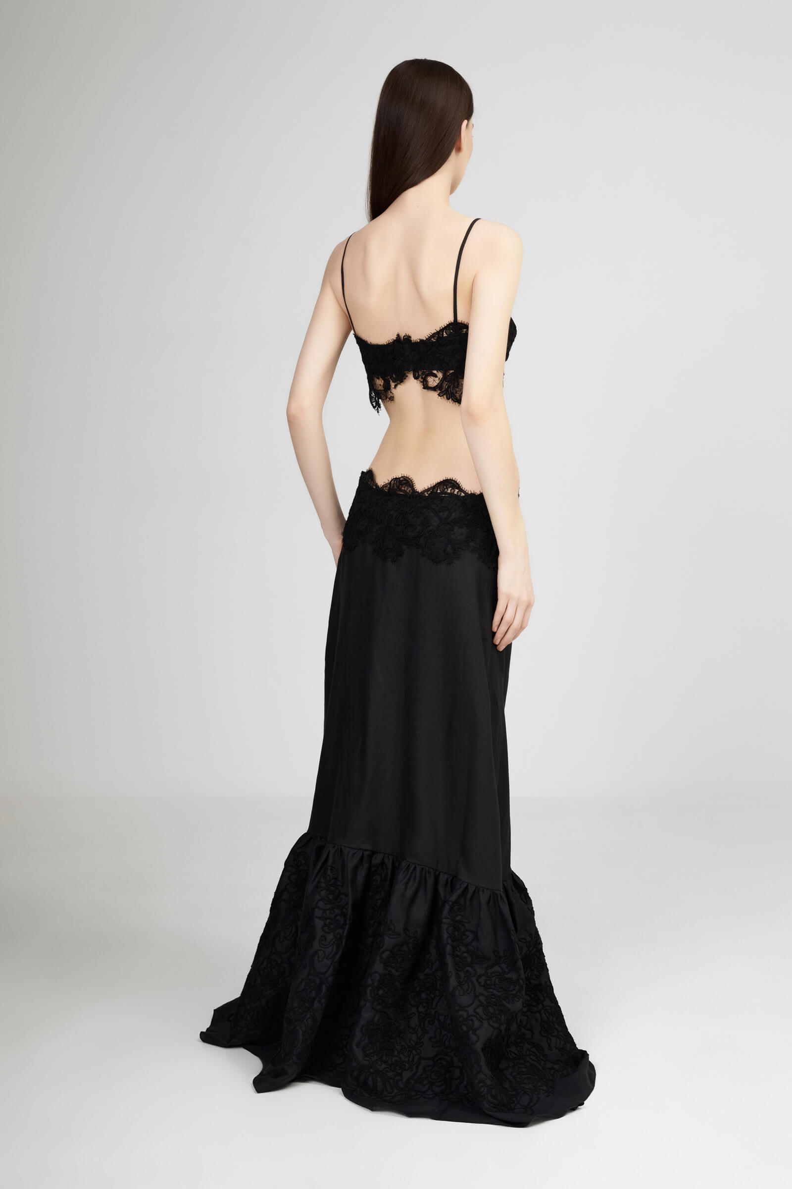 Льняное платье с кружевом Бренд Ermanno Scervino Изображение 3