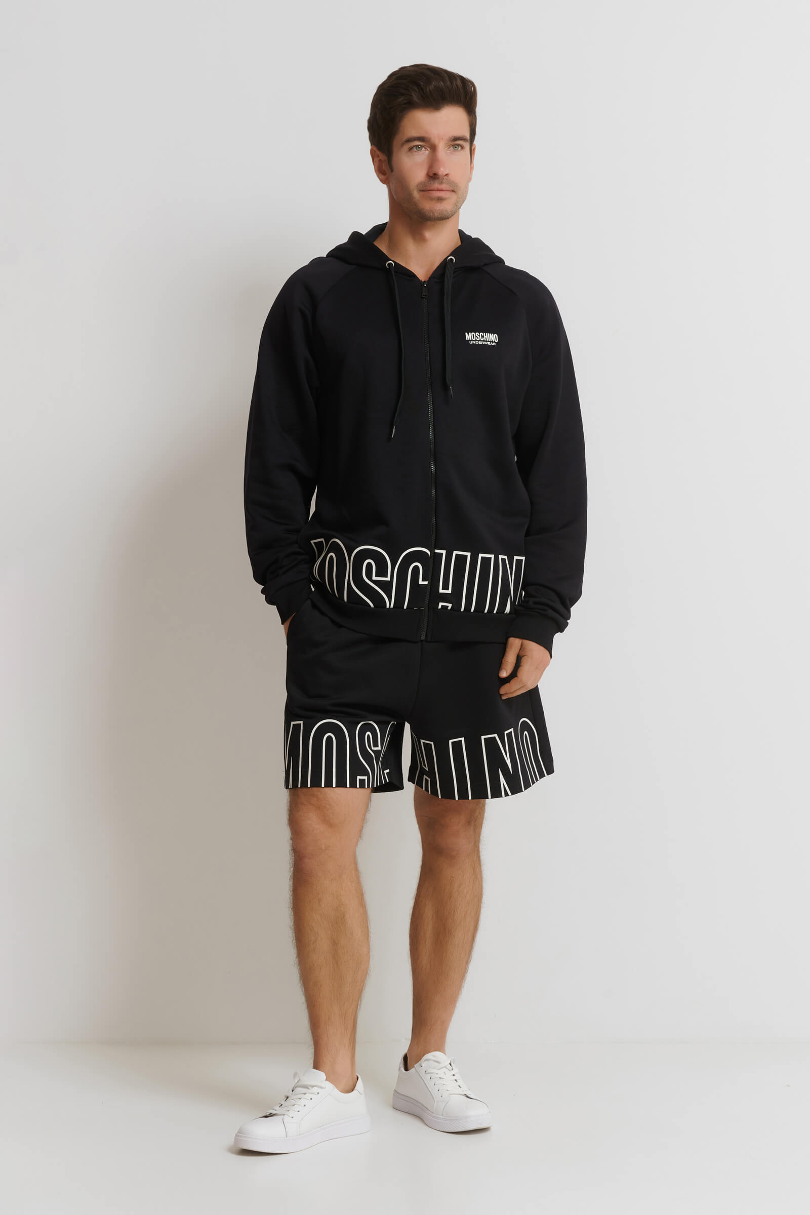 Толстовка с логотипом Бренд Moschino Изображение 4