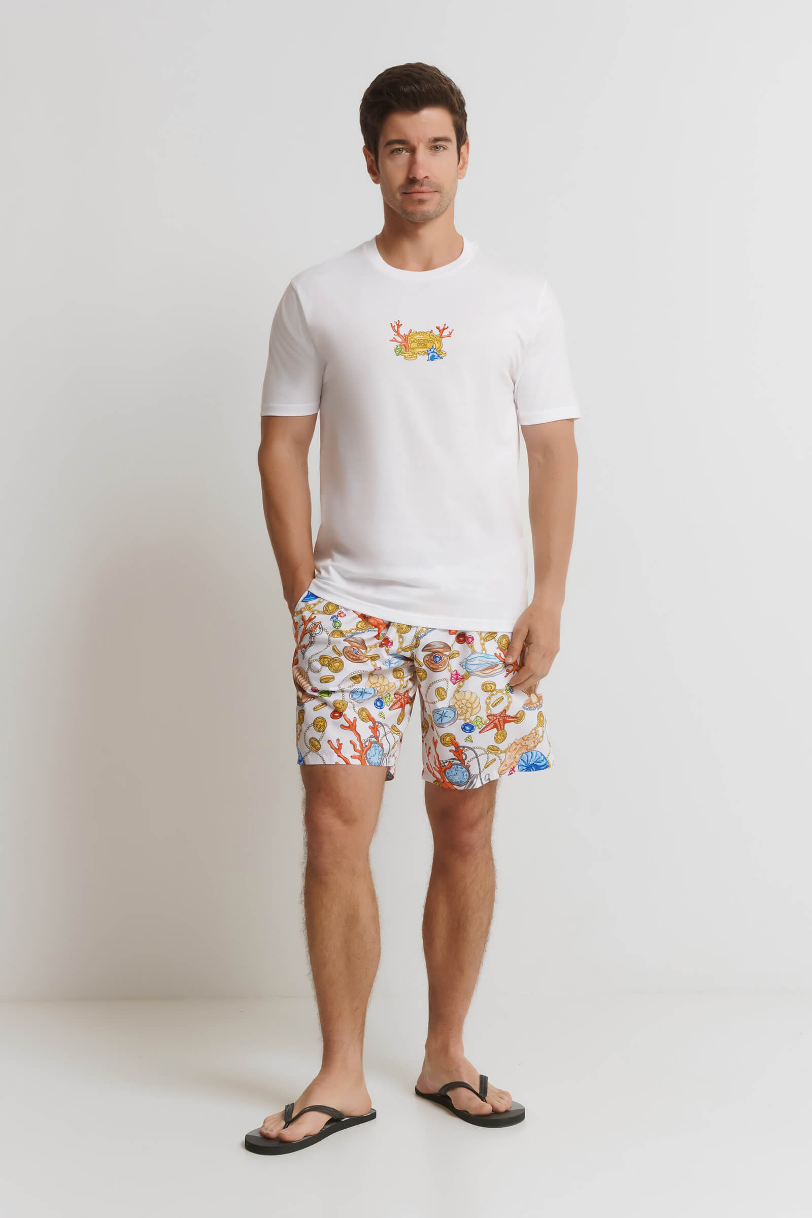 Хлопковая футболка Бренд Moschino Изображение 4