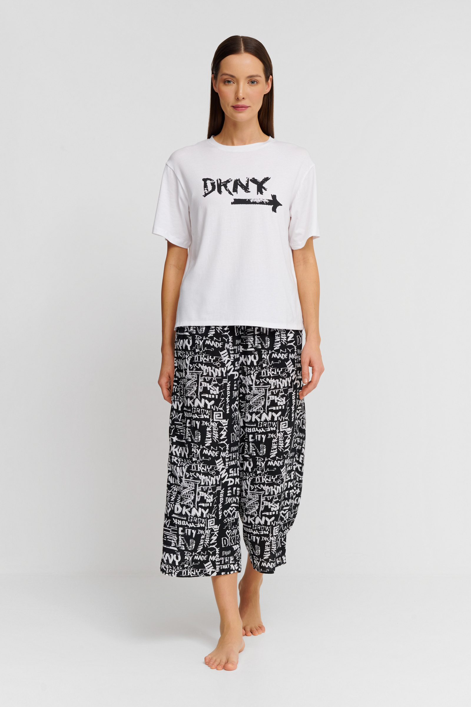 Пижама с укороченными брюками Бренд DKNY Изображение 3