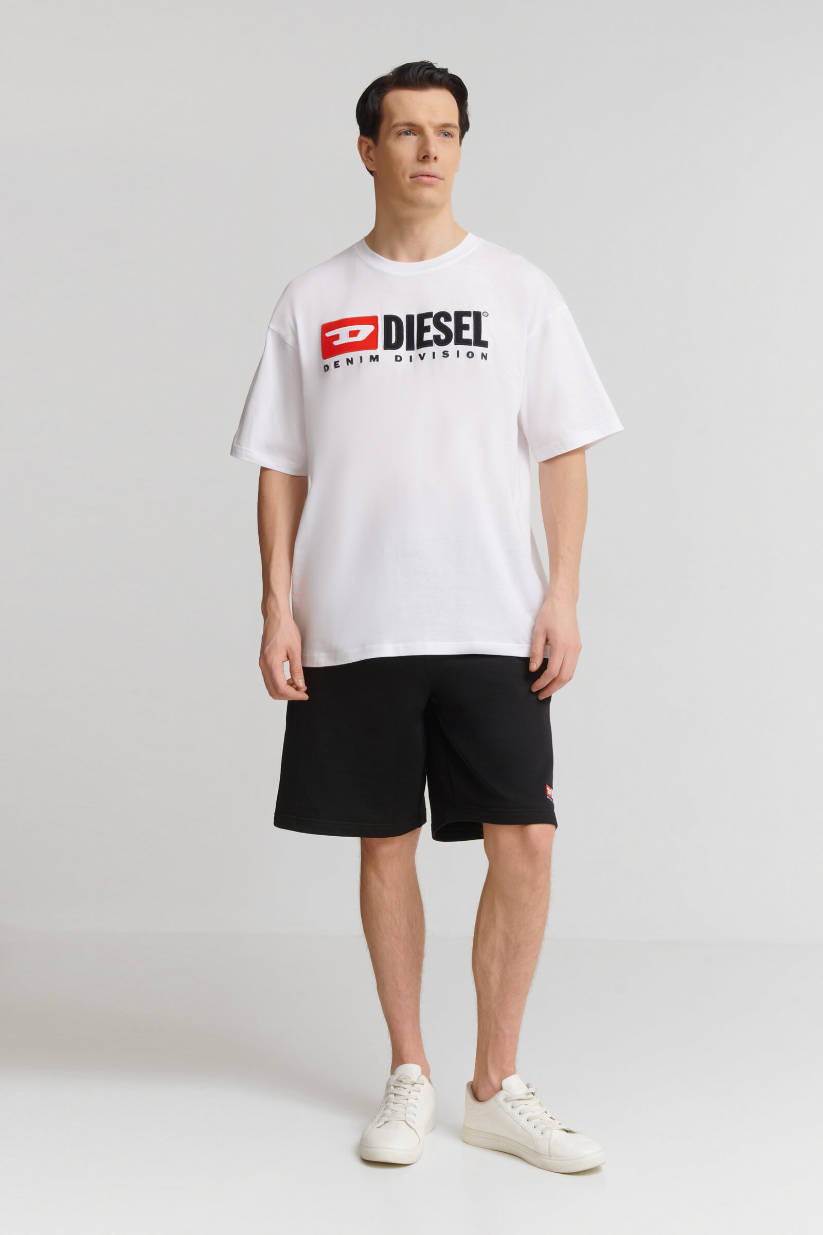 Футболка с логотипом из органического хлопка Бренд Diesel Изображение 4