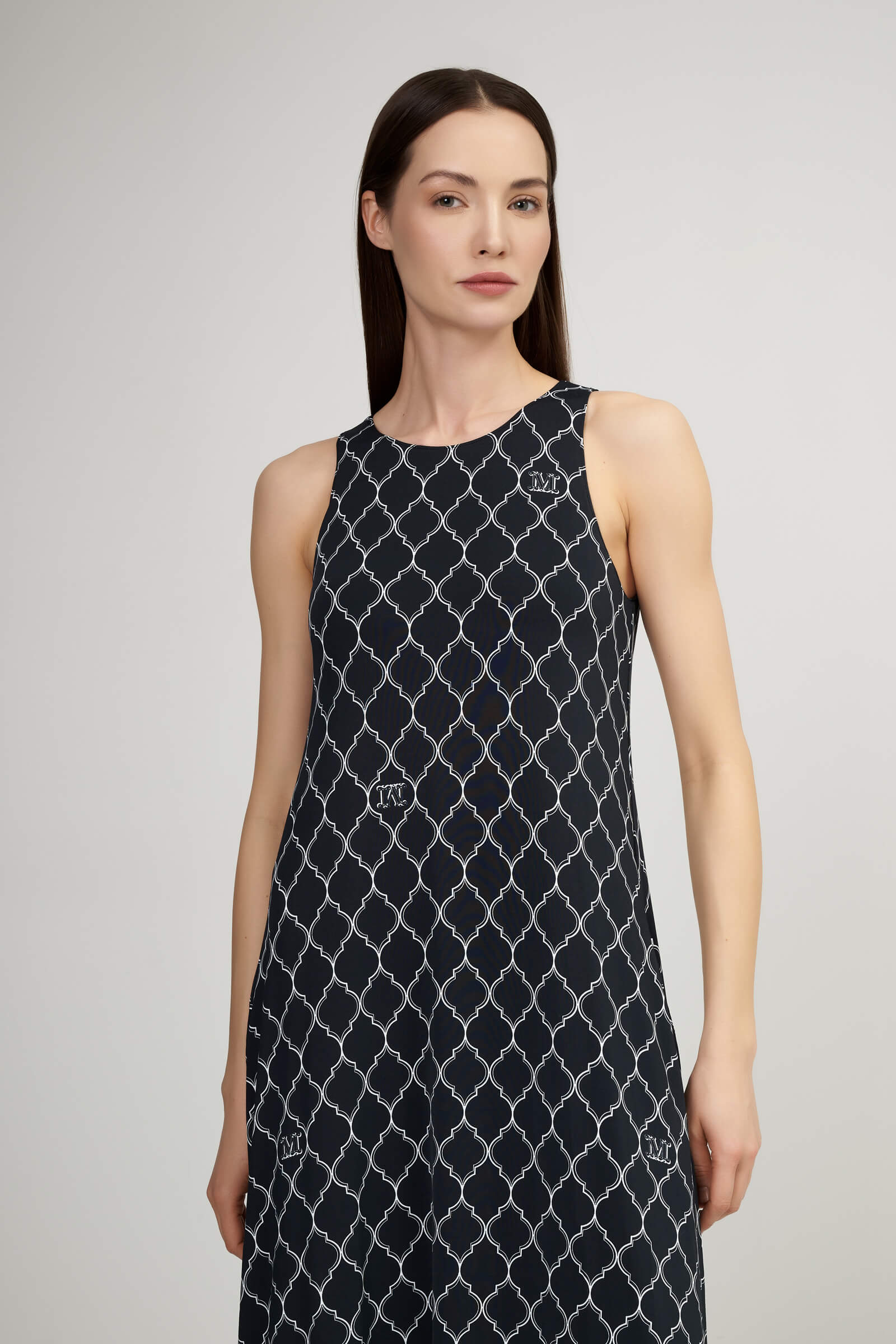 Платье без рукавов из шелковистой вискозы Бренд Max Mara Изображение 5