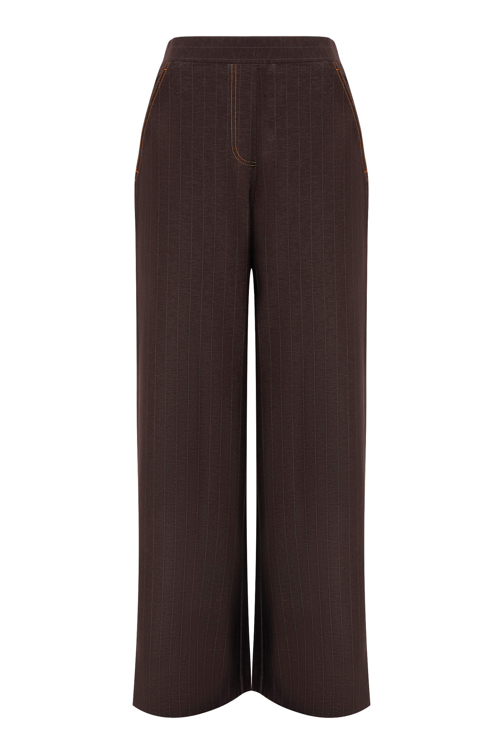 Хлопковые свободные брюки на резинке Бренд Max Mara
