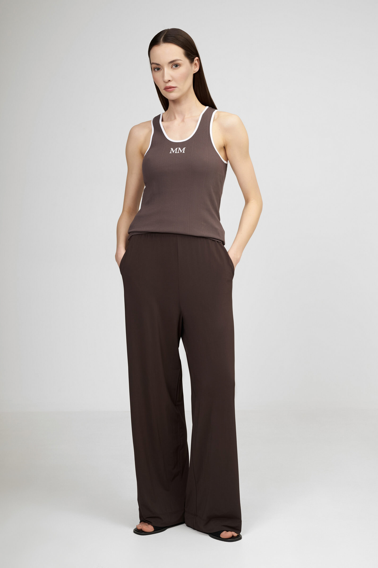 Прямые брюки на резинке из шелковистой вискозы Бренд Max Mara Изображение 4
