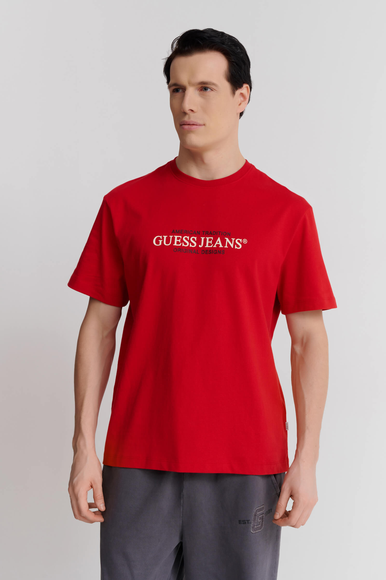 Хлопковая футболка с логотипом Бренд Guess Изображение 2