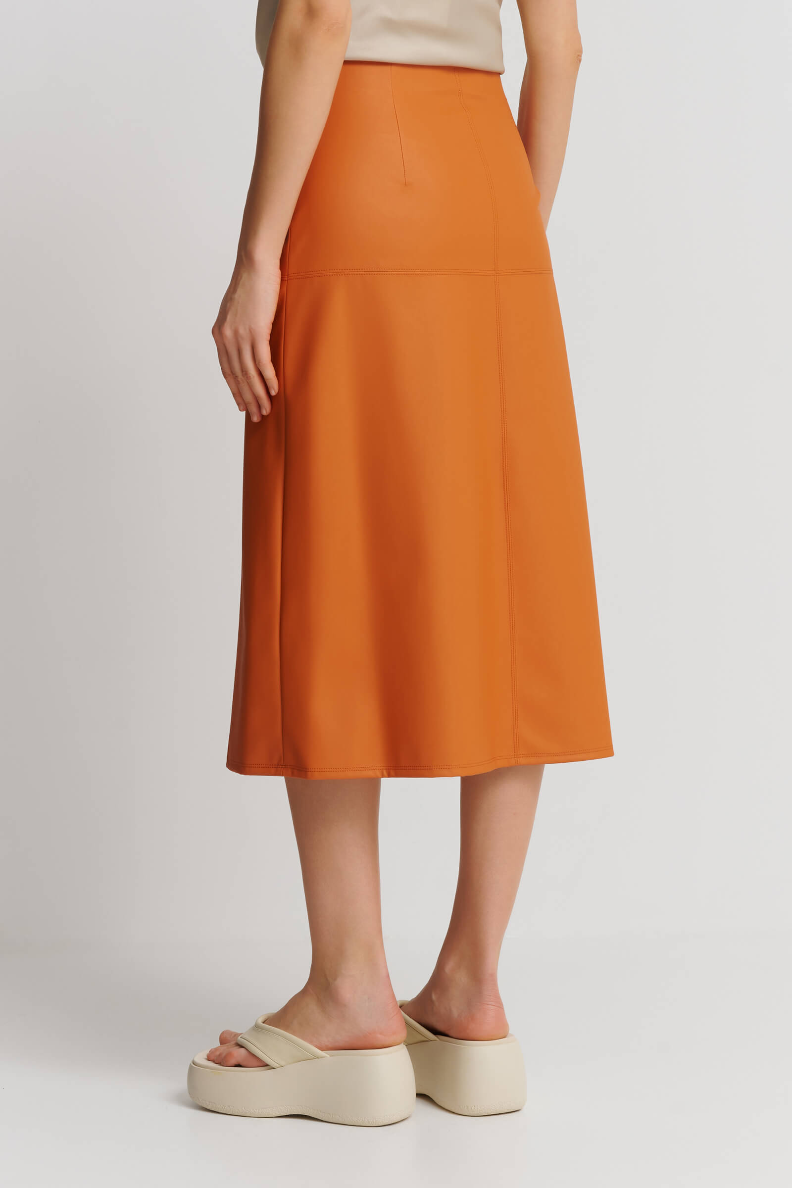 Юбка из экокожи Бренд Max Mara Изображение 3
