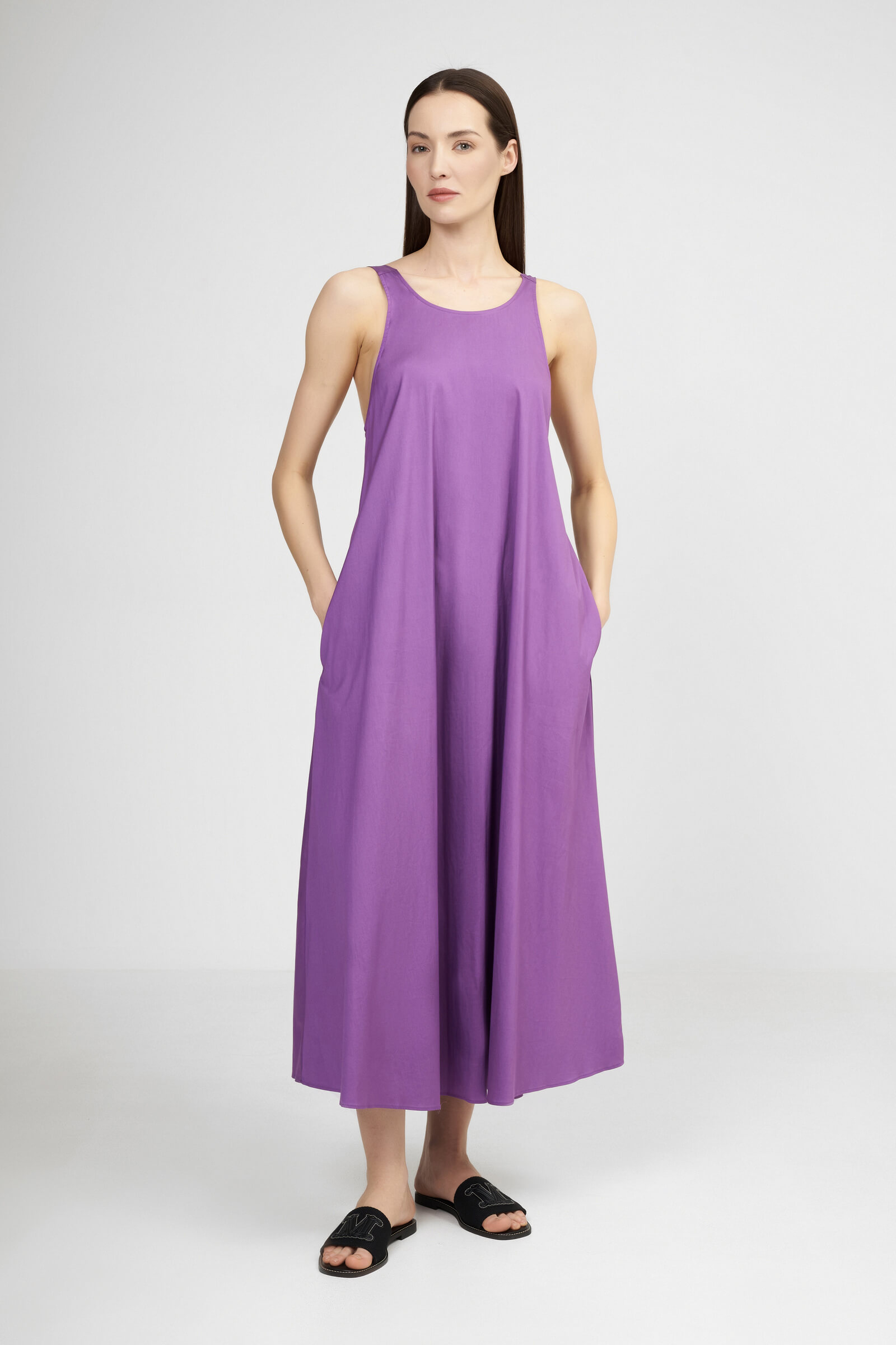 Хлопковое платье с открытой спиной Бренд Max Mara Изображение 2