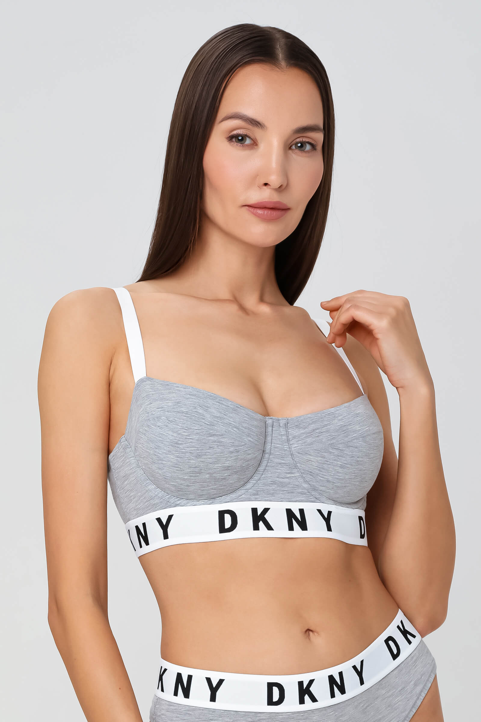 Бюстгальтер балконет с логотипом бренда Бренд DKNY Изображение 2