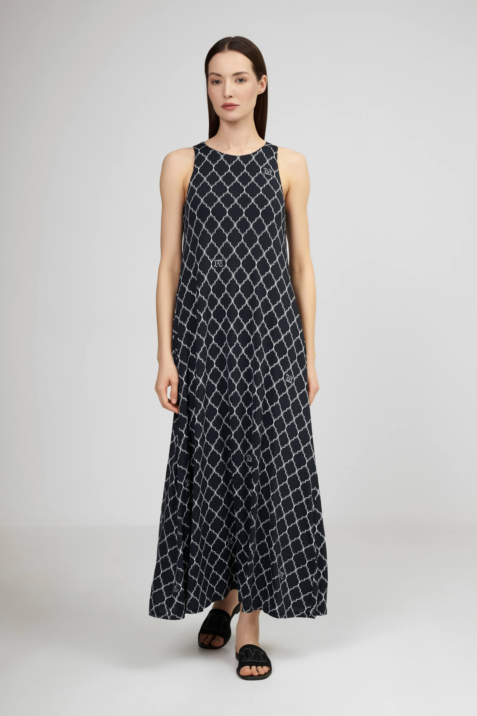 Платье без рукавов из шелковистой вискозы Бренд Max Mara Изображение 2