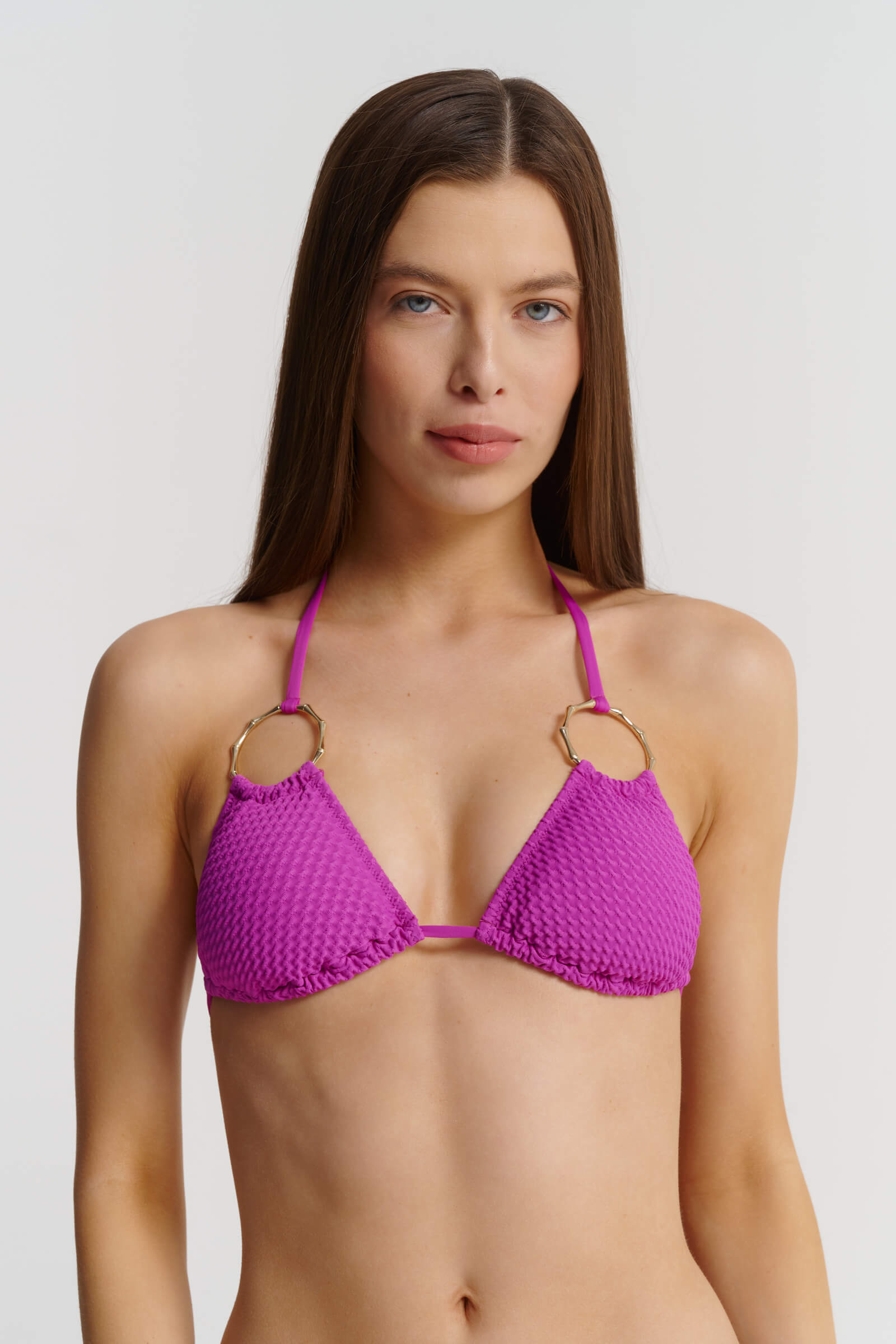 Раздельный купальник без косточек с золотистыми кольцами Бренд Miss Bikini Изображение 10