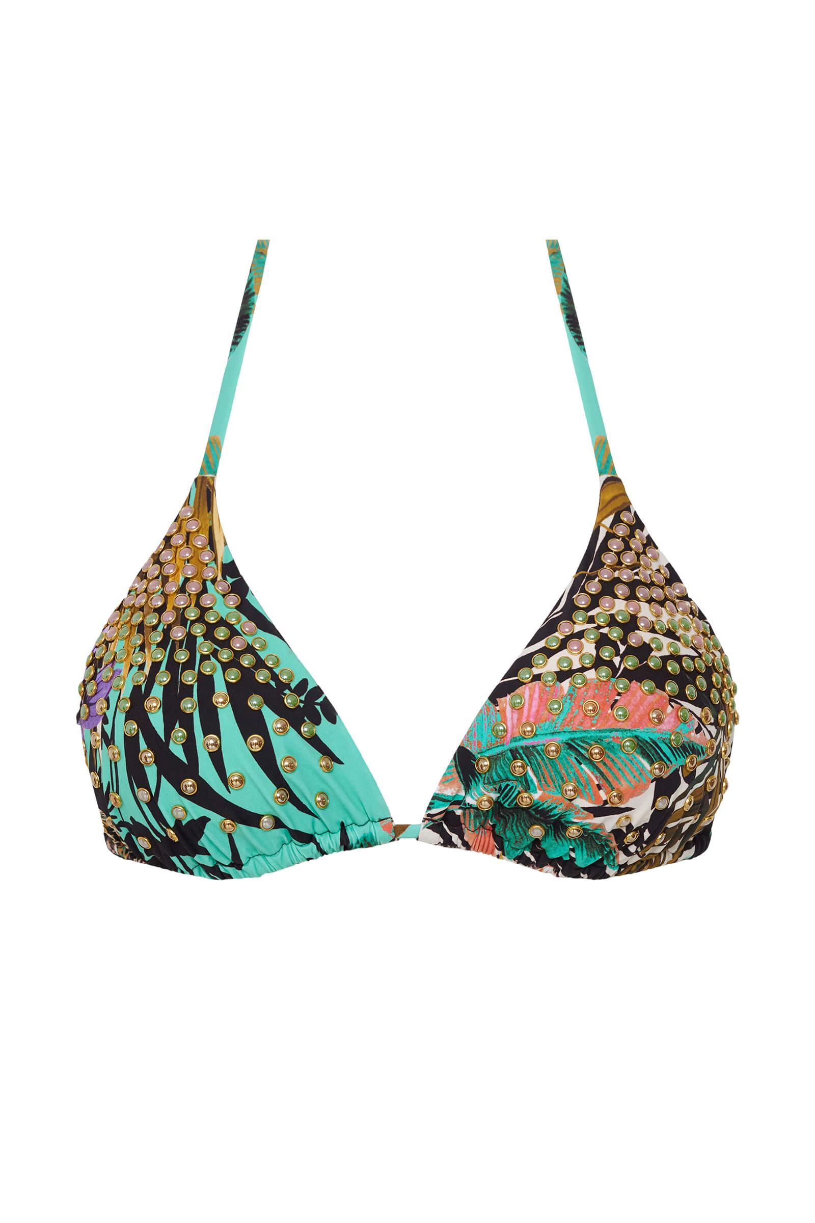 Раздельный купальник без косточек с разноцветными бусинами Бренд Miss Bikini Изображение 5