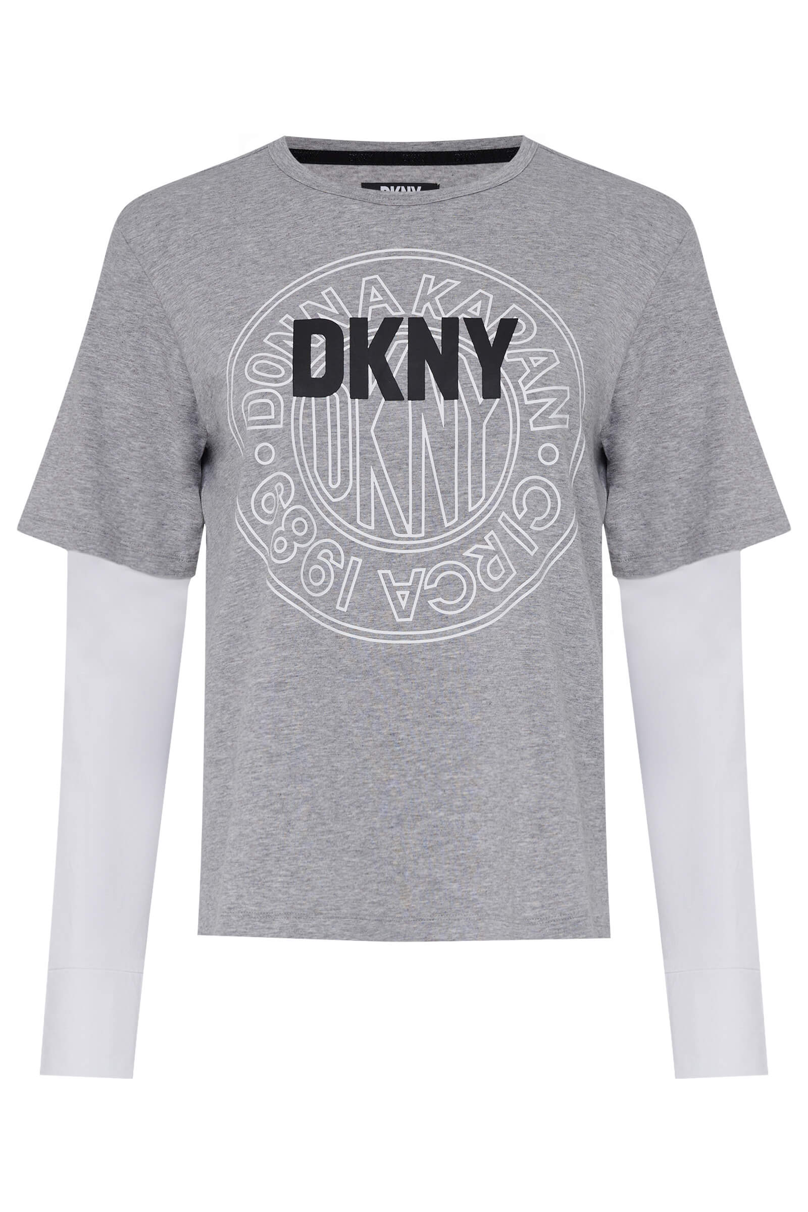 Лонгслив с круглым вырезом Бренд DKNY