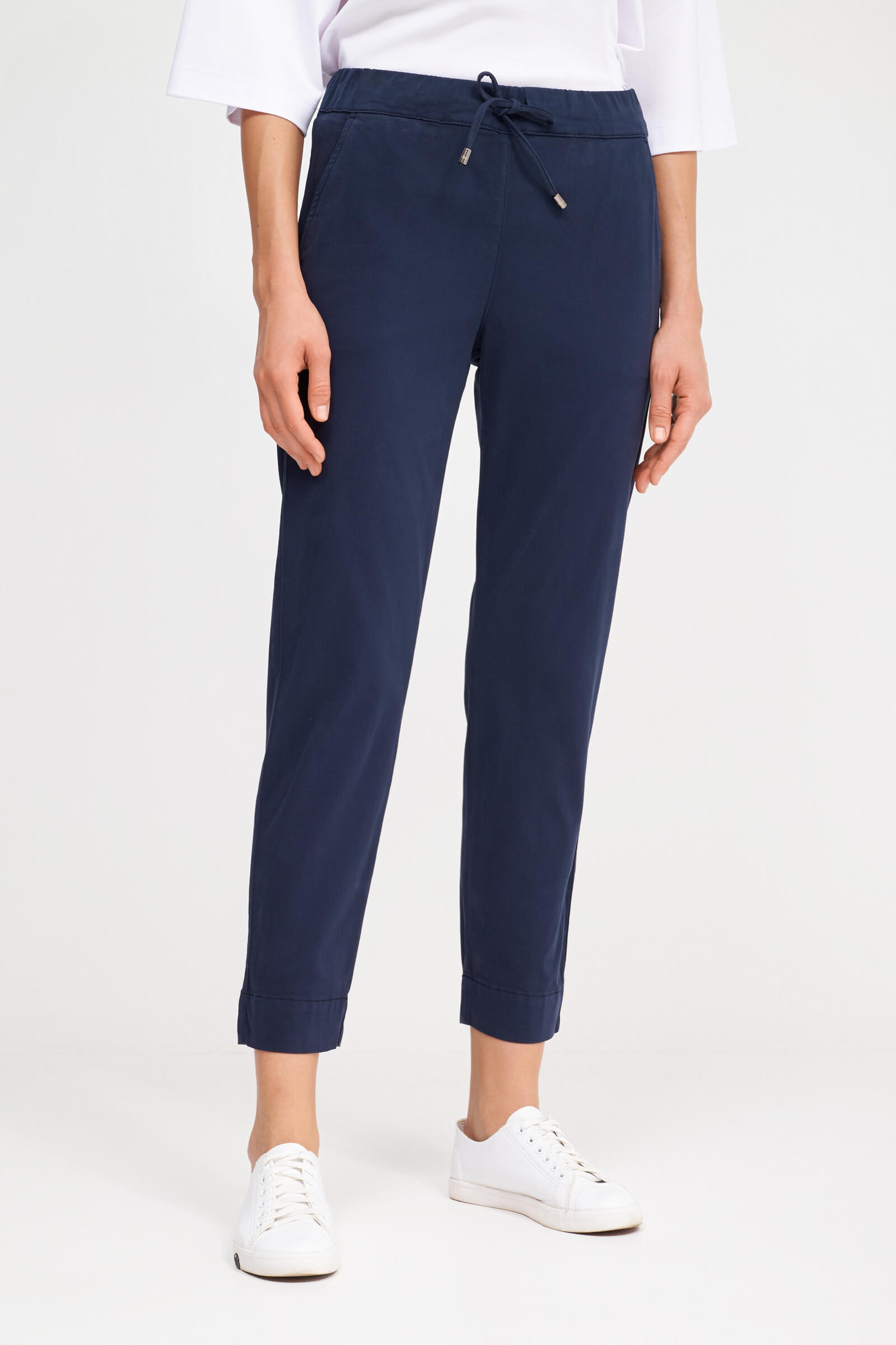 Хлопковые брюки длиной 7/8 Бренд Max Mara Изображение 2