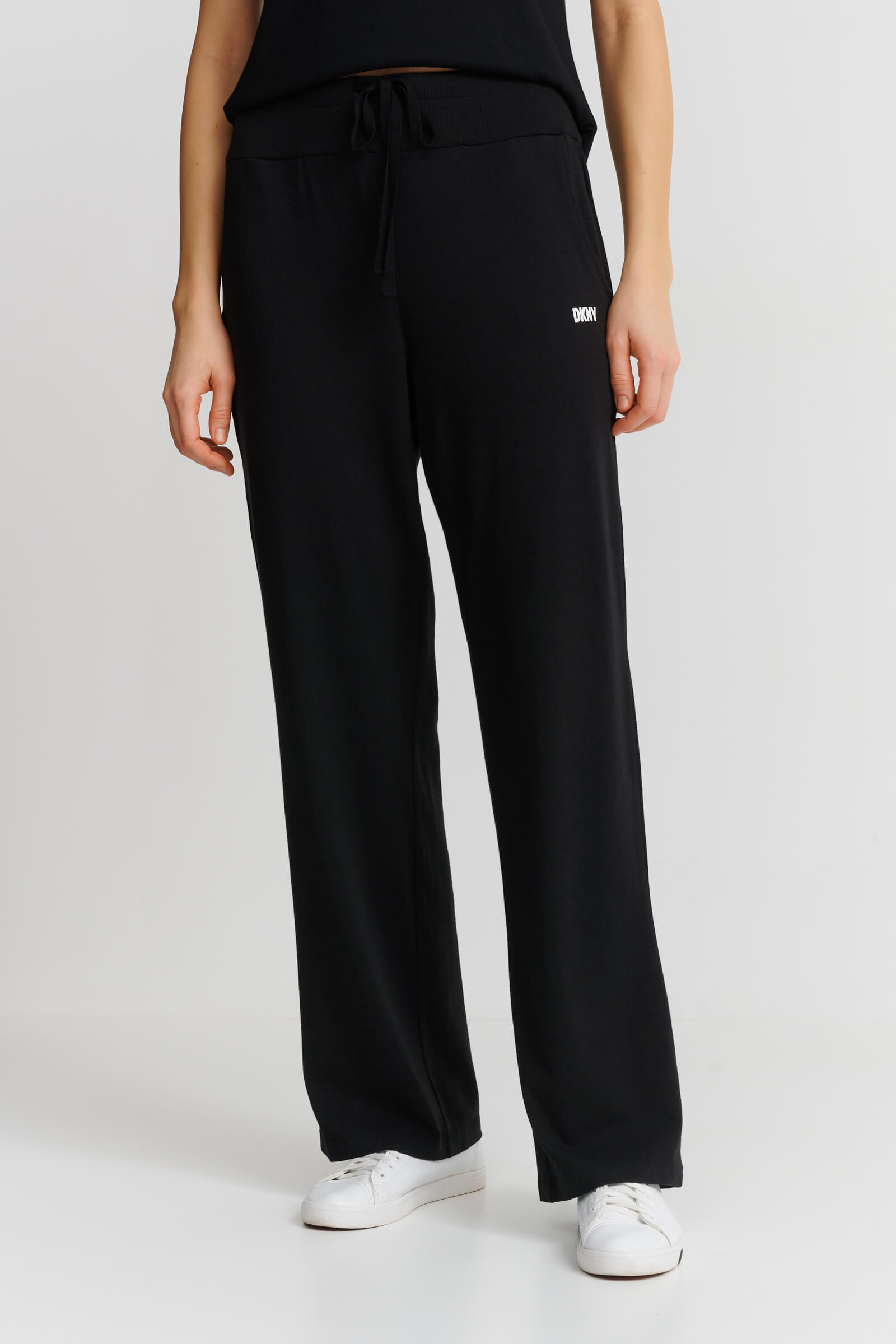 Пижамные хлопковые брюки с поясом на завязках Бренд DKNY Изображение 2