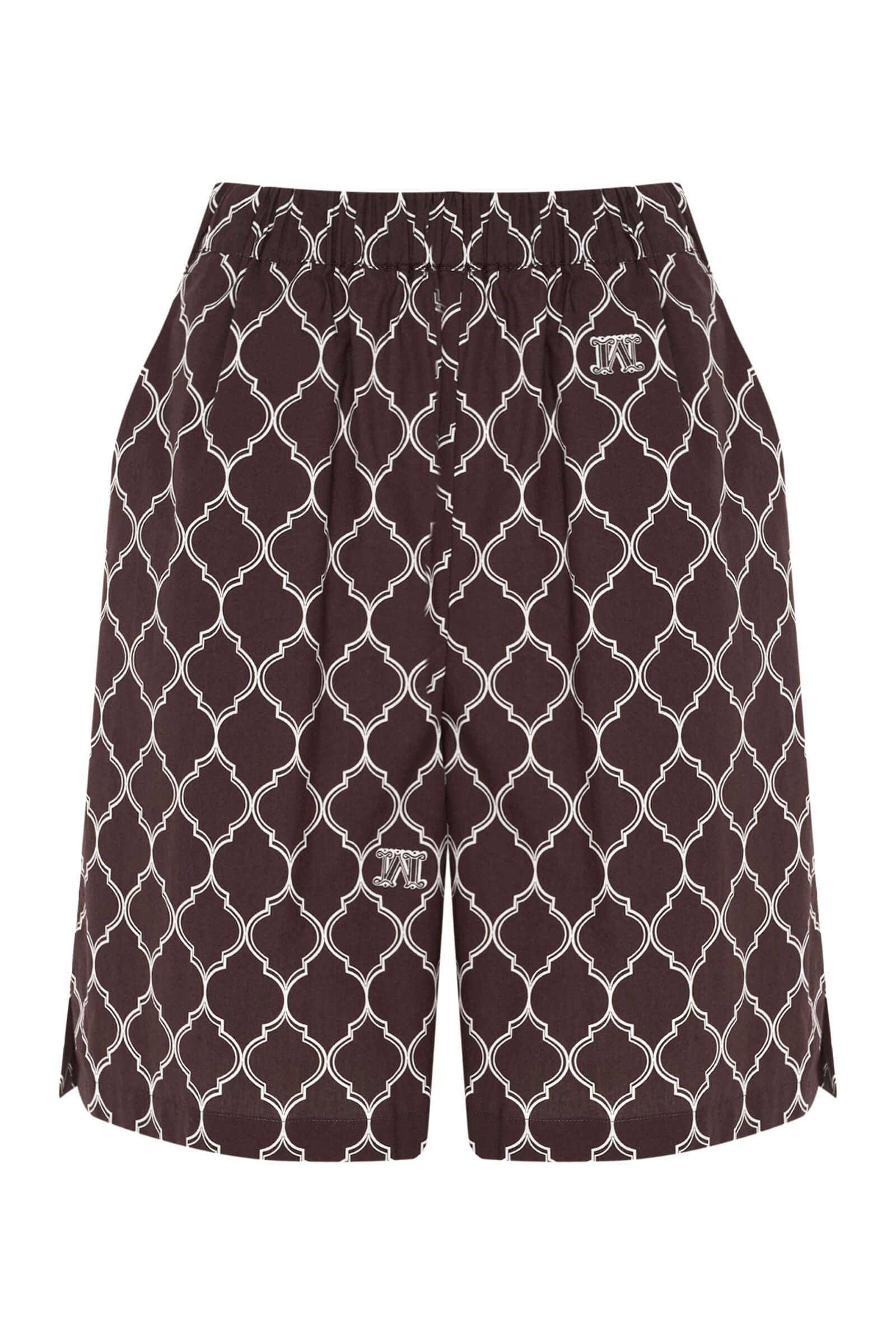 Свободные шорты на резинке из 100% хлопка Бренд Max Mara