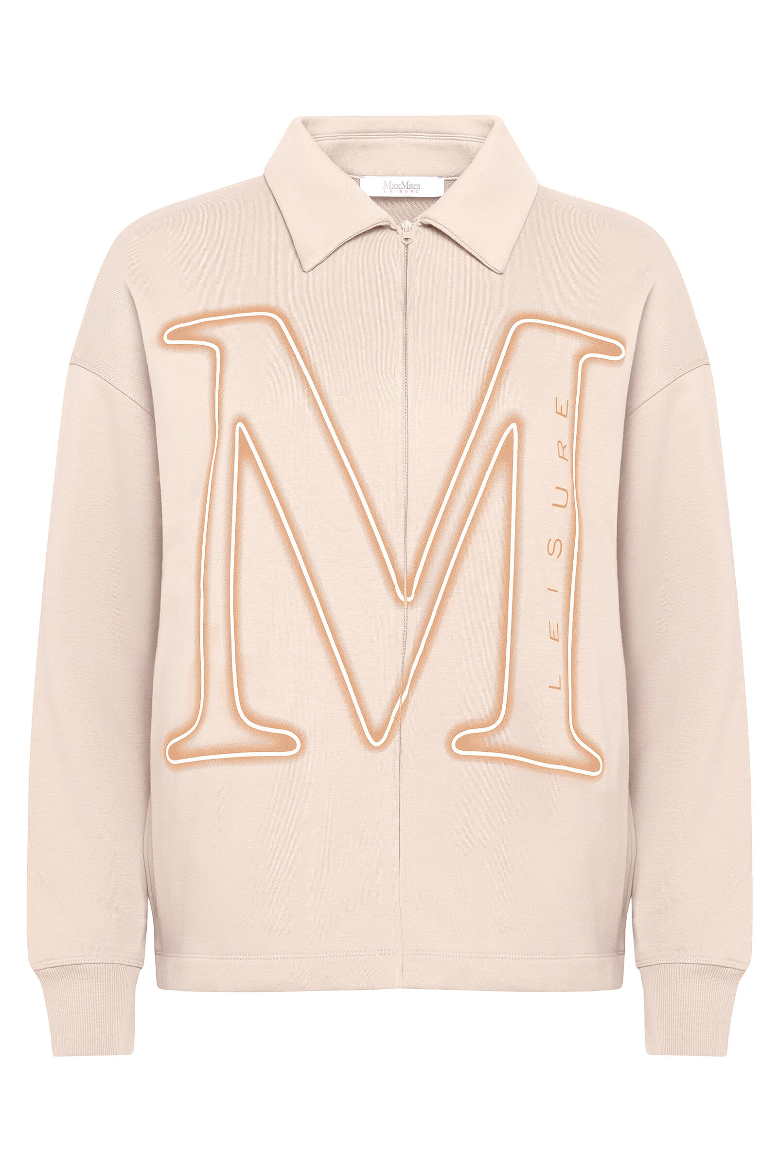 Удлиненная толстовка на молнии Бренд Max Mara