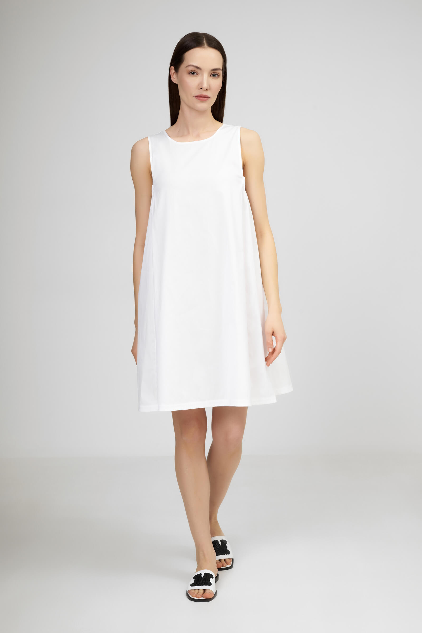 Короткое пляжное платье из хлопка Бренд Max Mara Изображение 4