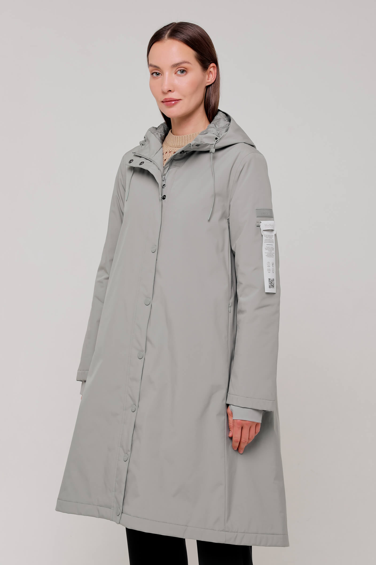 Утепленное пальто-парка с капюшоном Бренд Max Mara Изображение 2