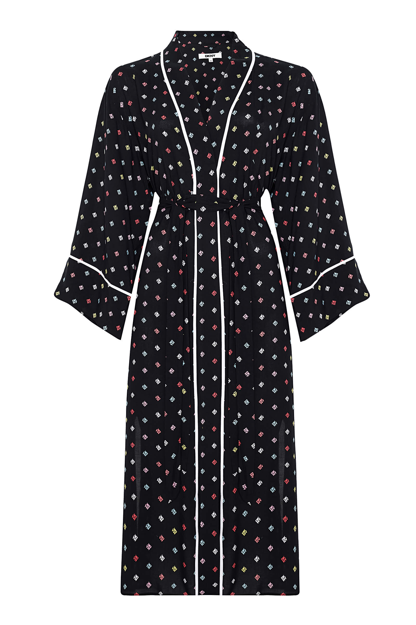 Длинный халат из шелковистой вискозы Бренд DKNY