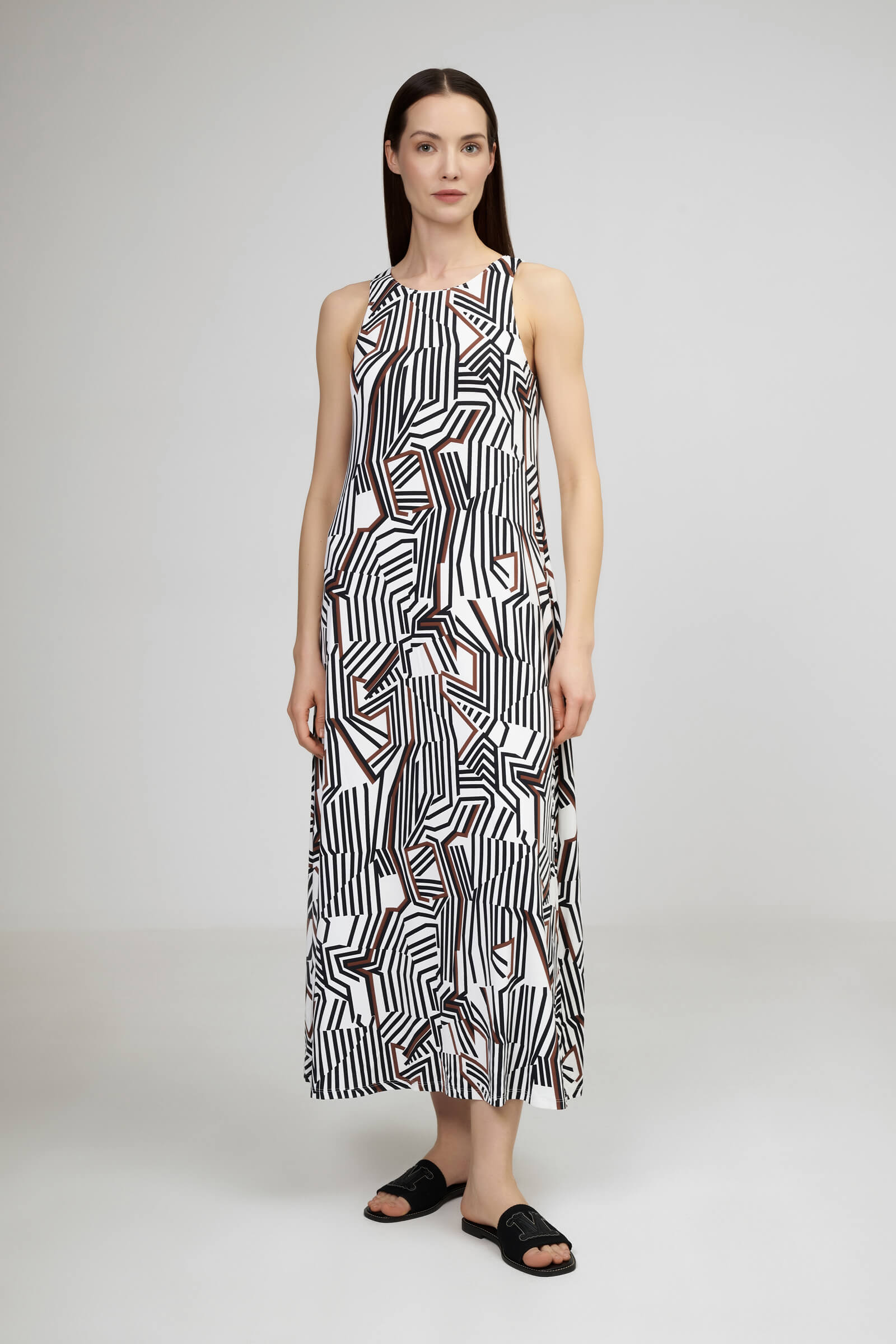 Платье без рукавов из шелковистой вискозы Бренд Max Mara Изображение 4