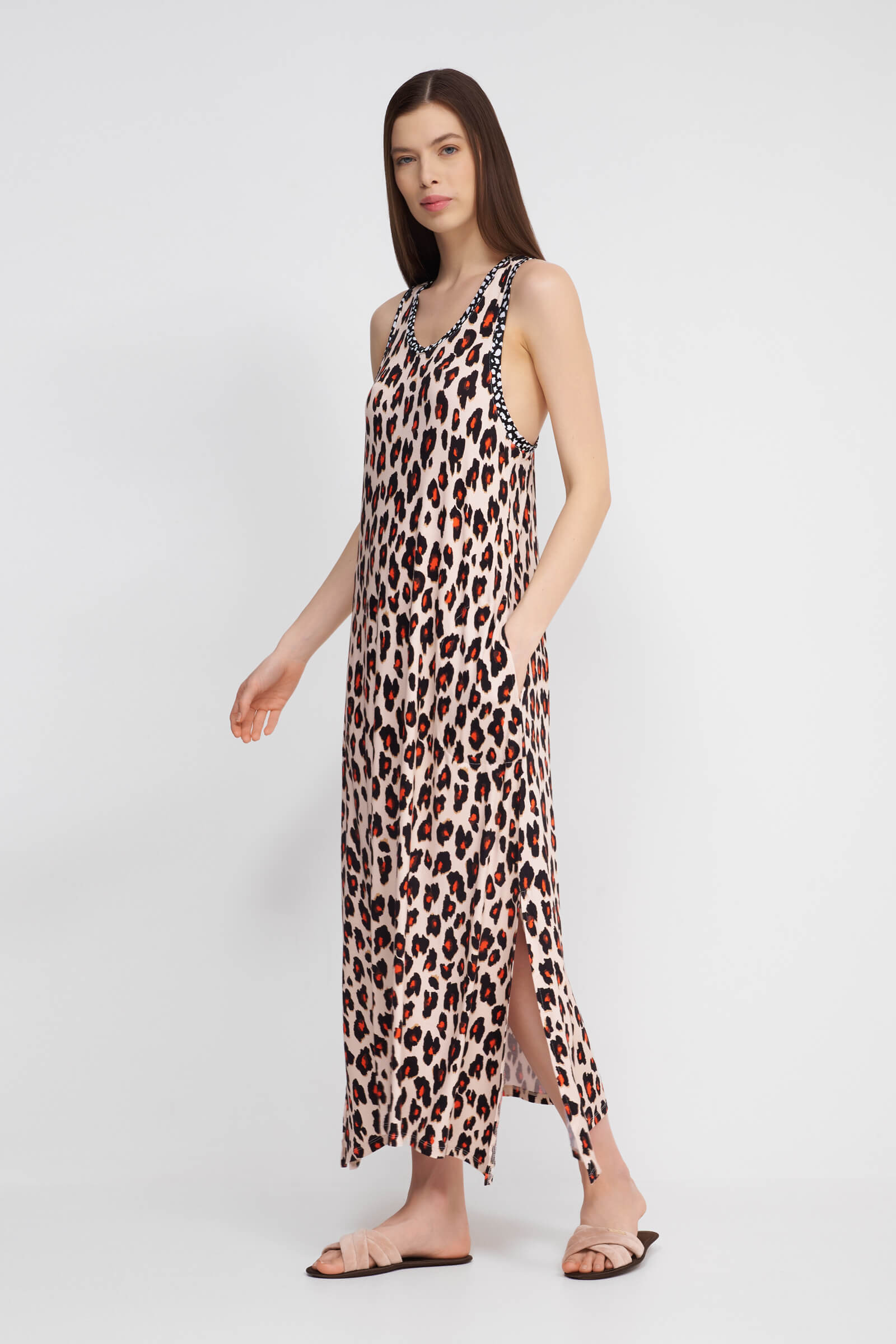 Трикотажное платье без рукавов Бренд DKNY Изображение 2