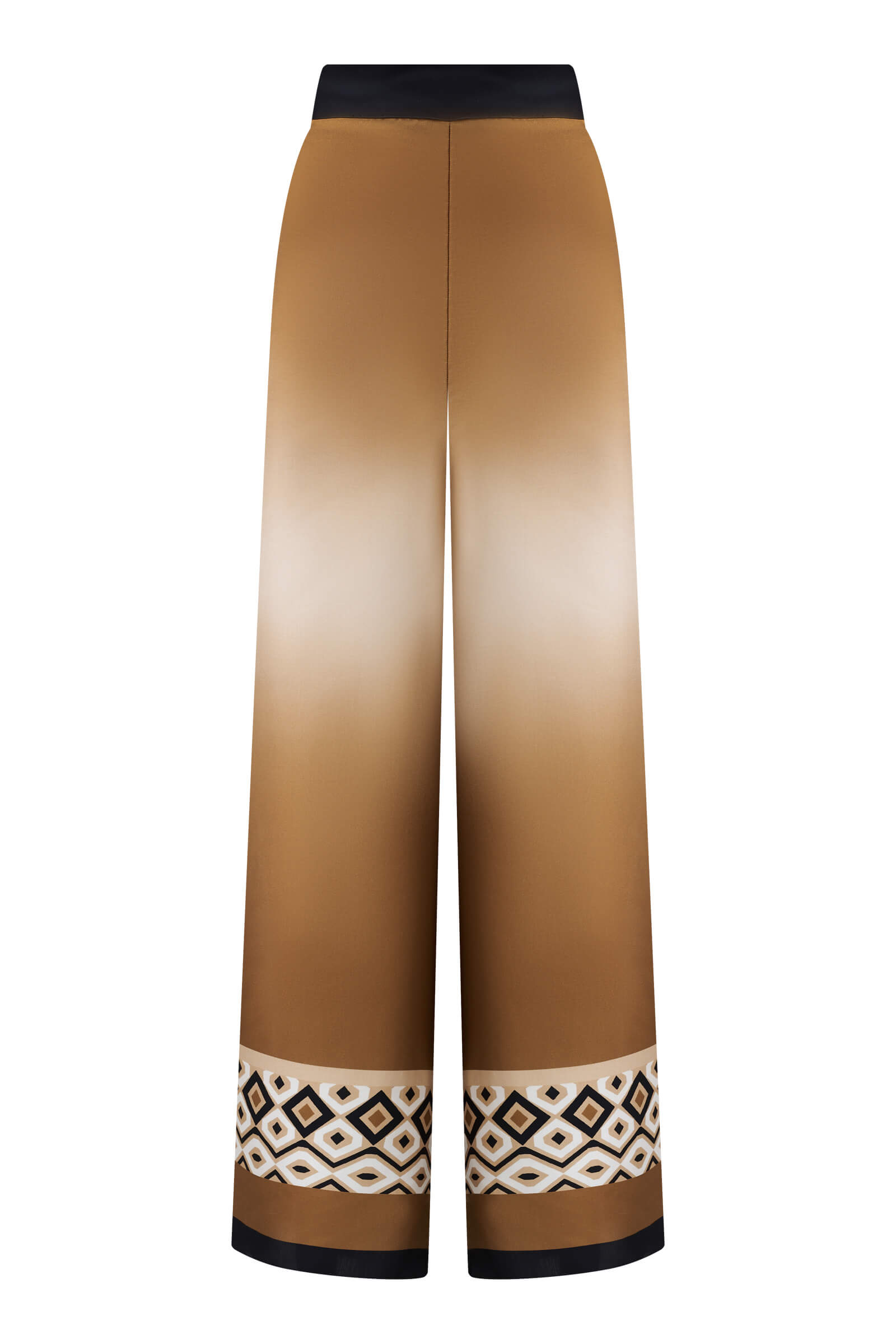 Брюки-кюлоты из шелковистой вискозы с разрезами Бренд Max Mara