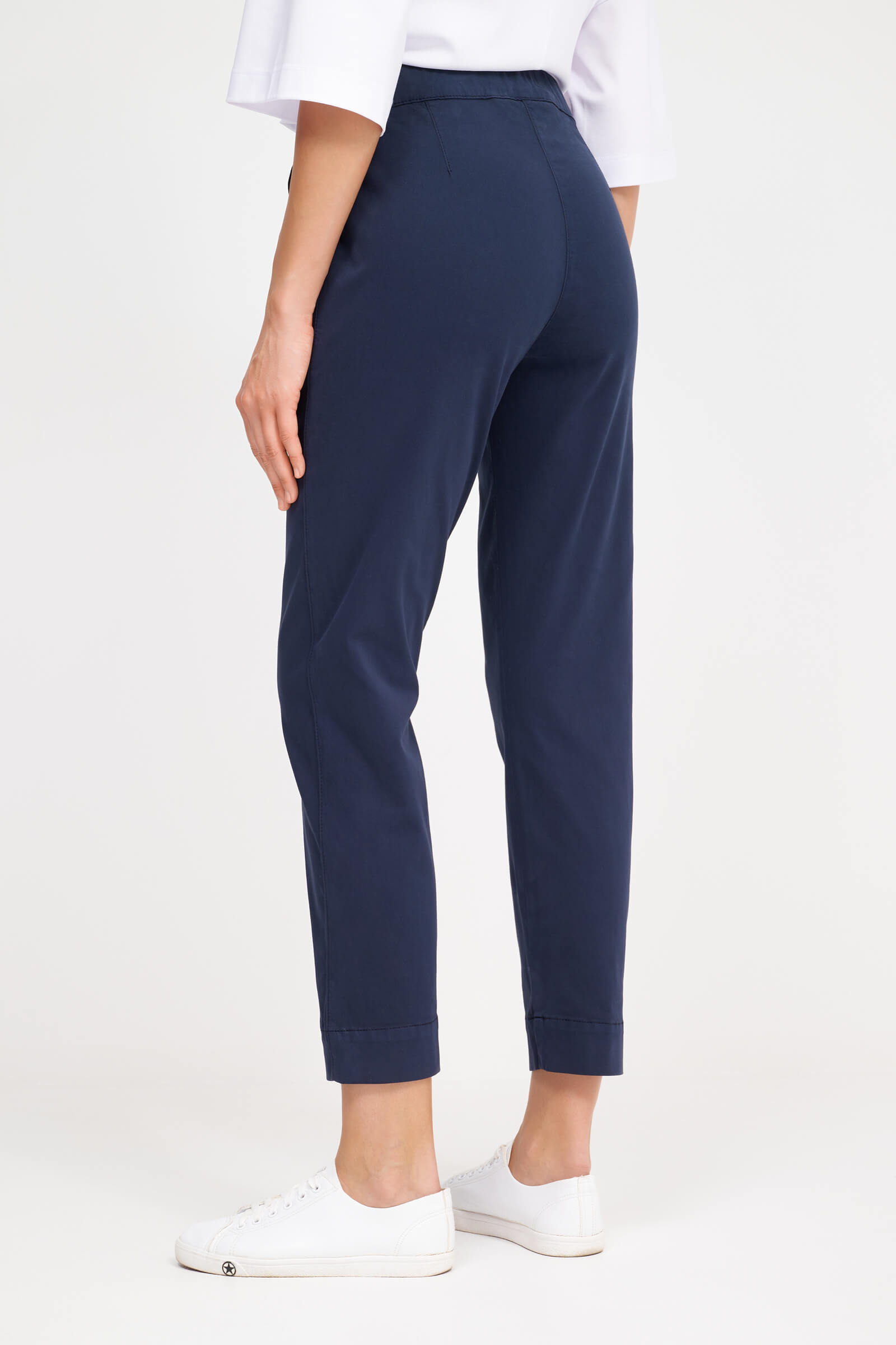Хлопковые брюки длиной 7/8 Бренд Max Mara Изображение 3