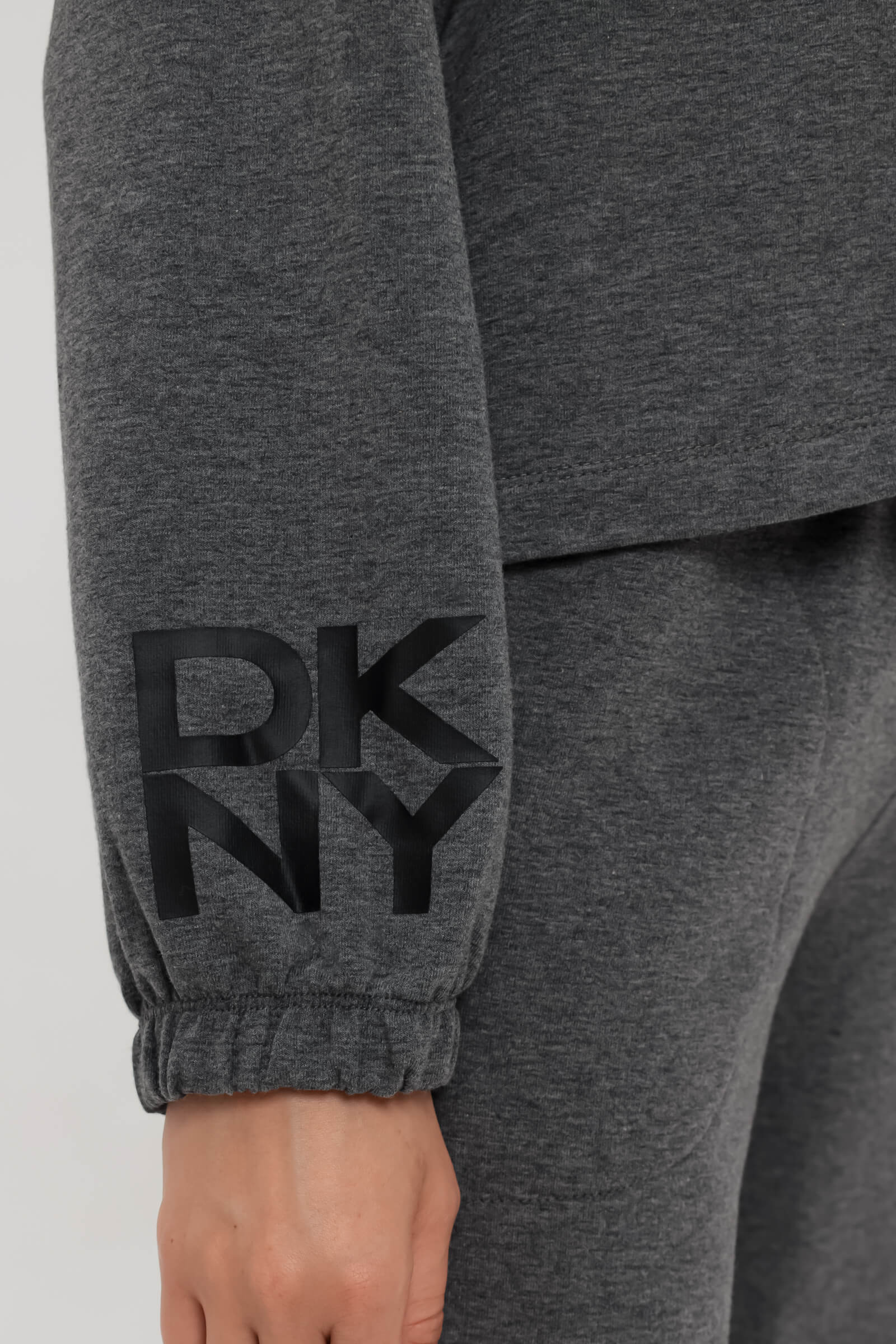 Худи из хлопка без кармана Бренд DKNY Изображение 6