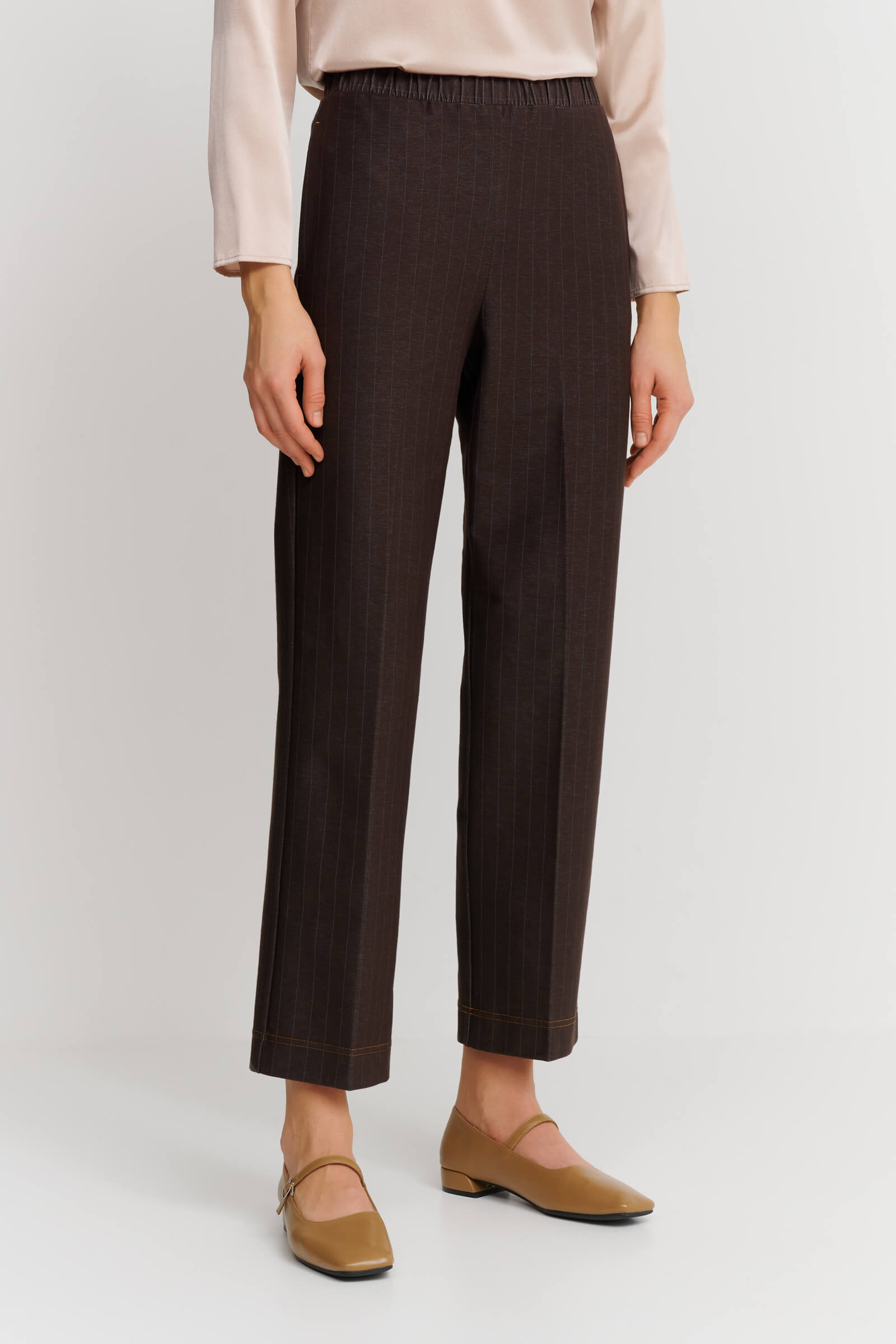 Хлопковые брюки со стрелками Бренд Max Mara Изображение 2