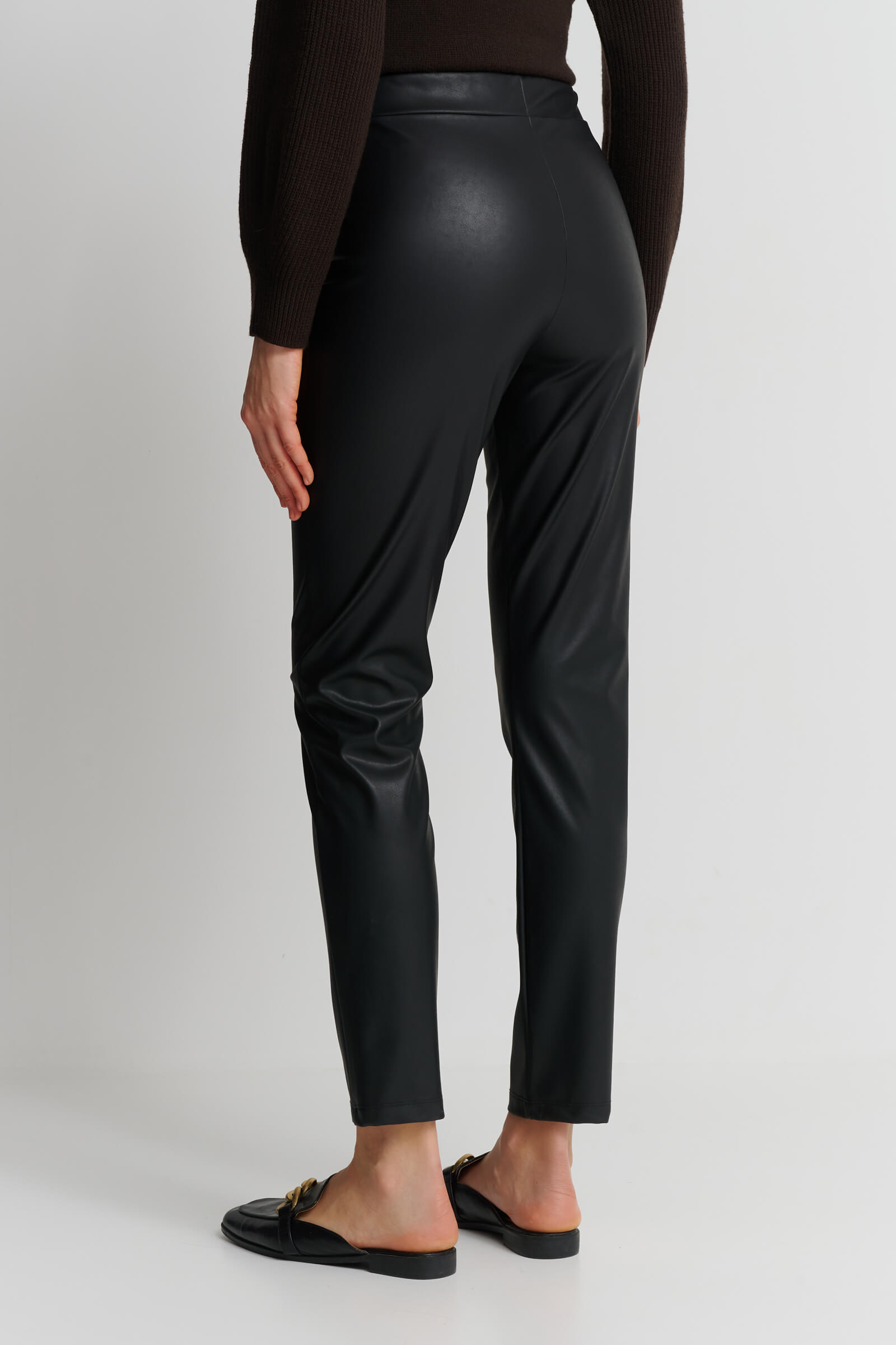 Брюки из экокожи Бренд Max Mara Изображение 3