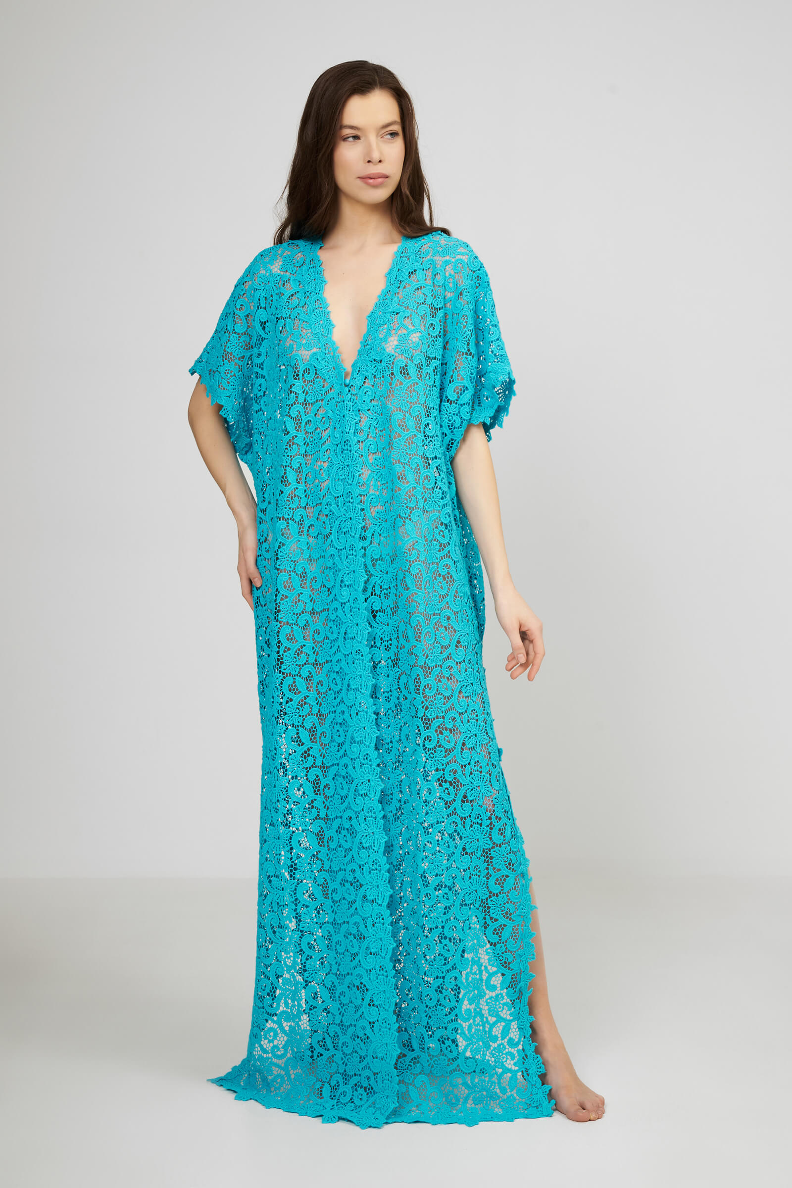 Длинная кружевная туника из хлопка Бренд Ermanno Scervino Изображение 2