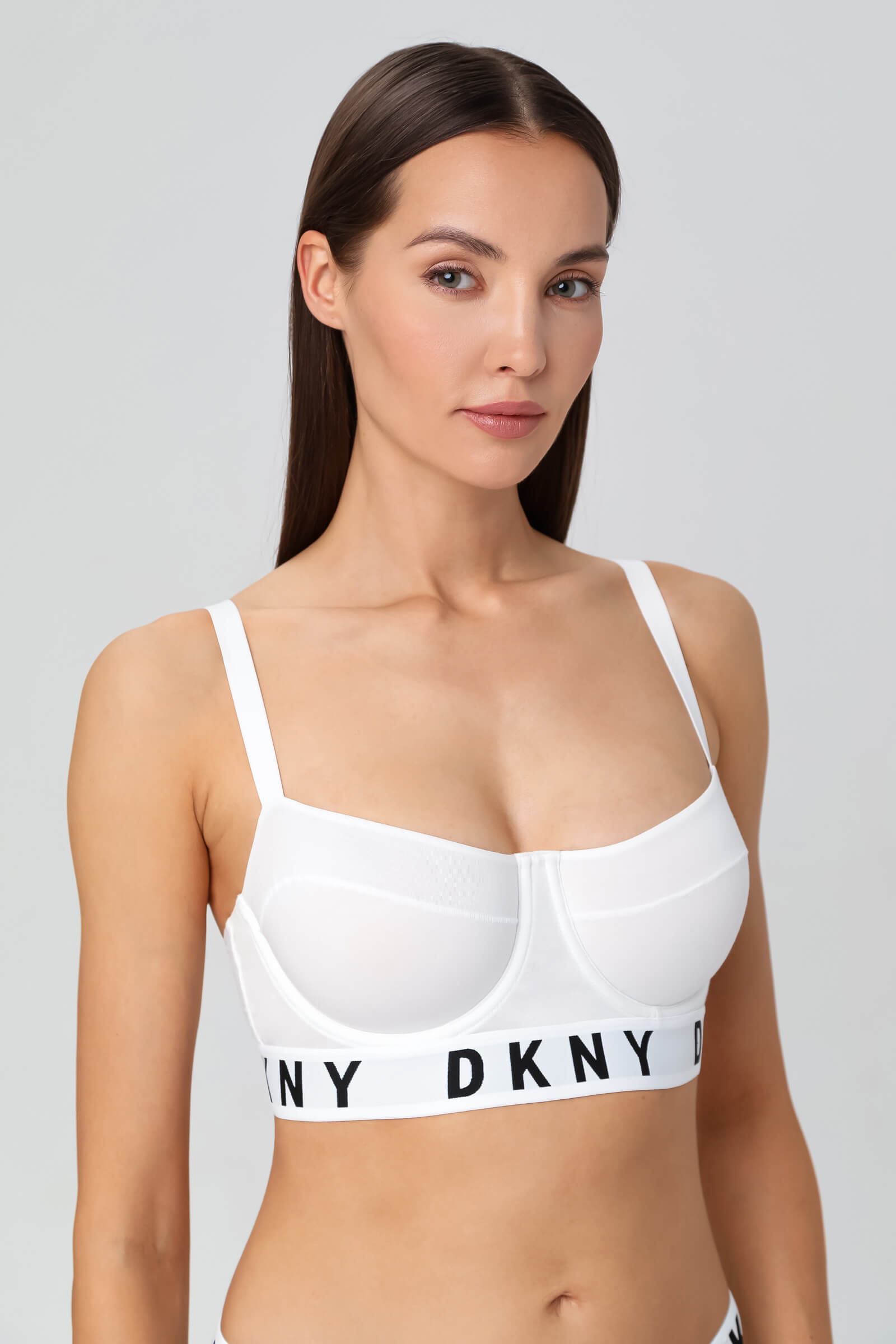 Бюстгальтер балконет с логотипом бренда Бренд DKNY Изображение 2