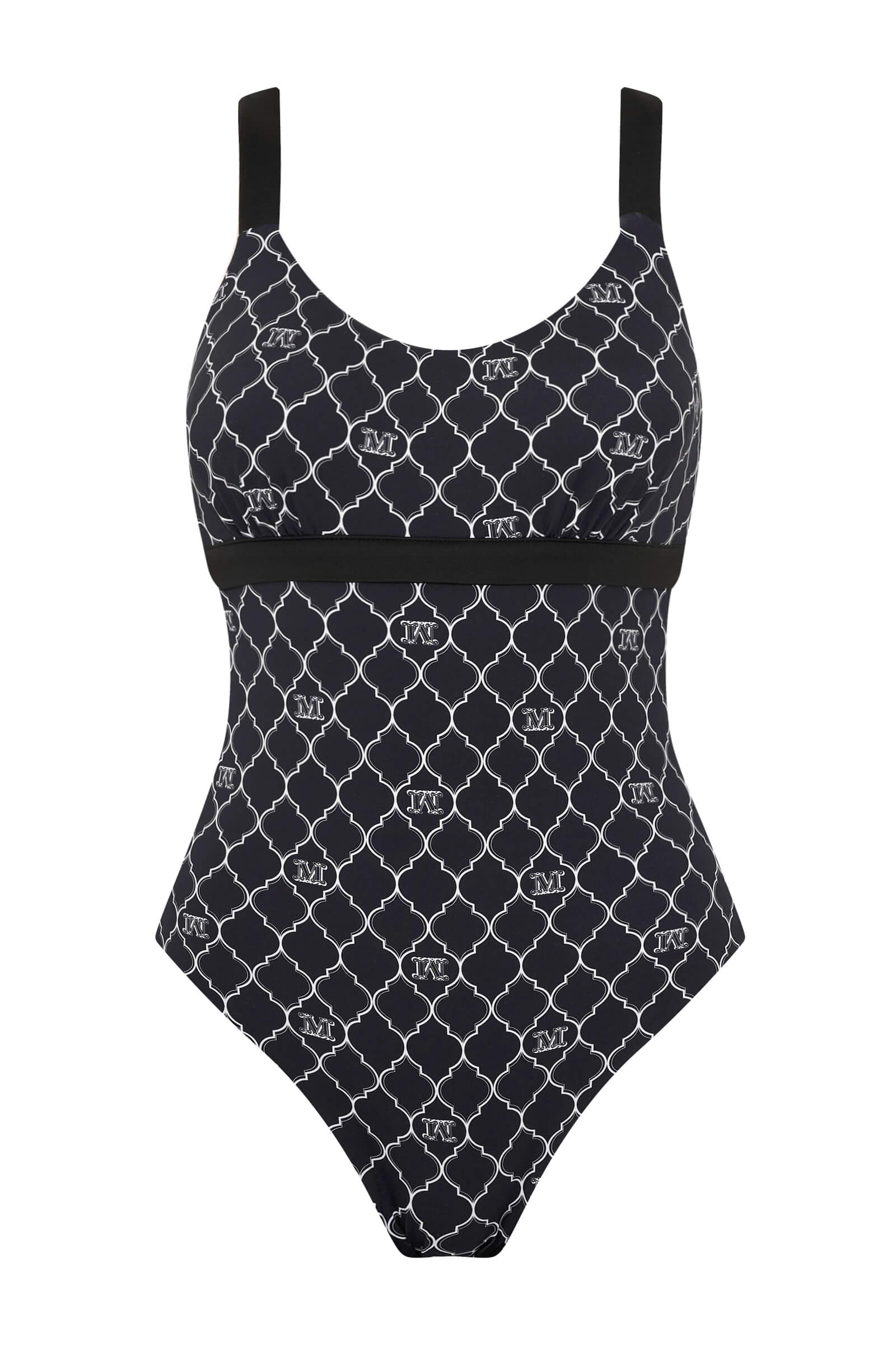 Слитный двусторонний купальник с завязками на спине Бренд Max Mara