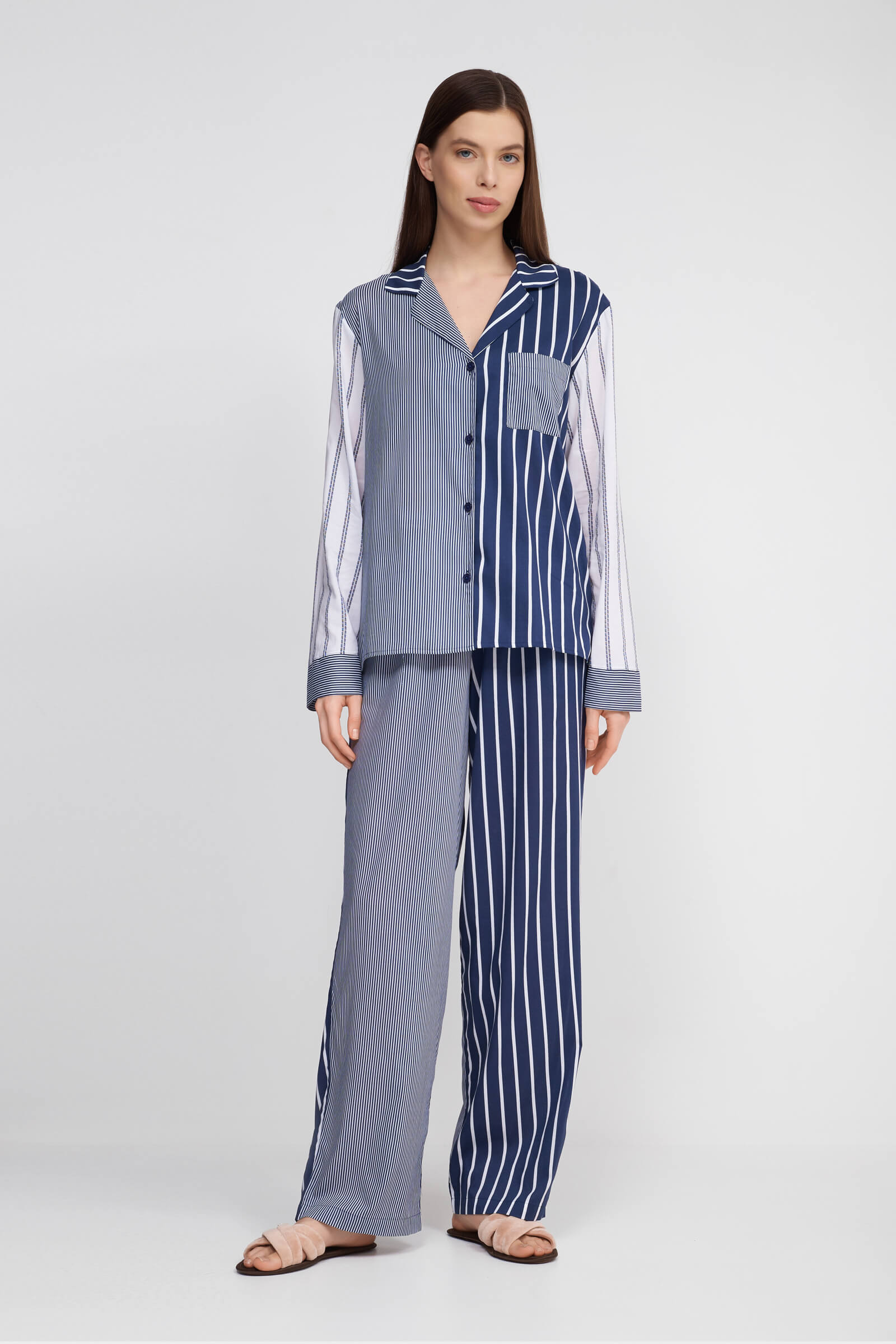 Длинная пижама из смесового материала Бренд DKNY Изображение 3