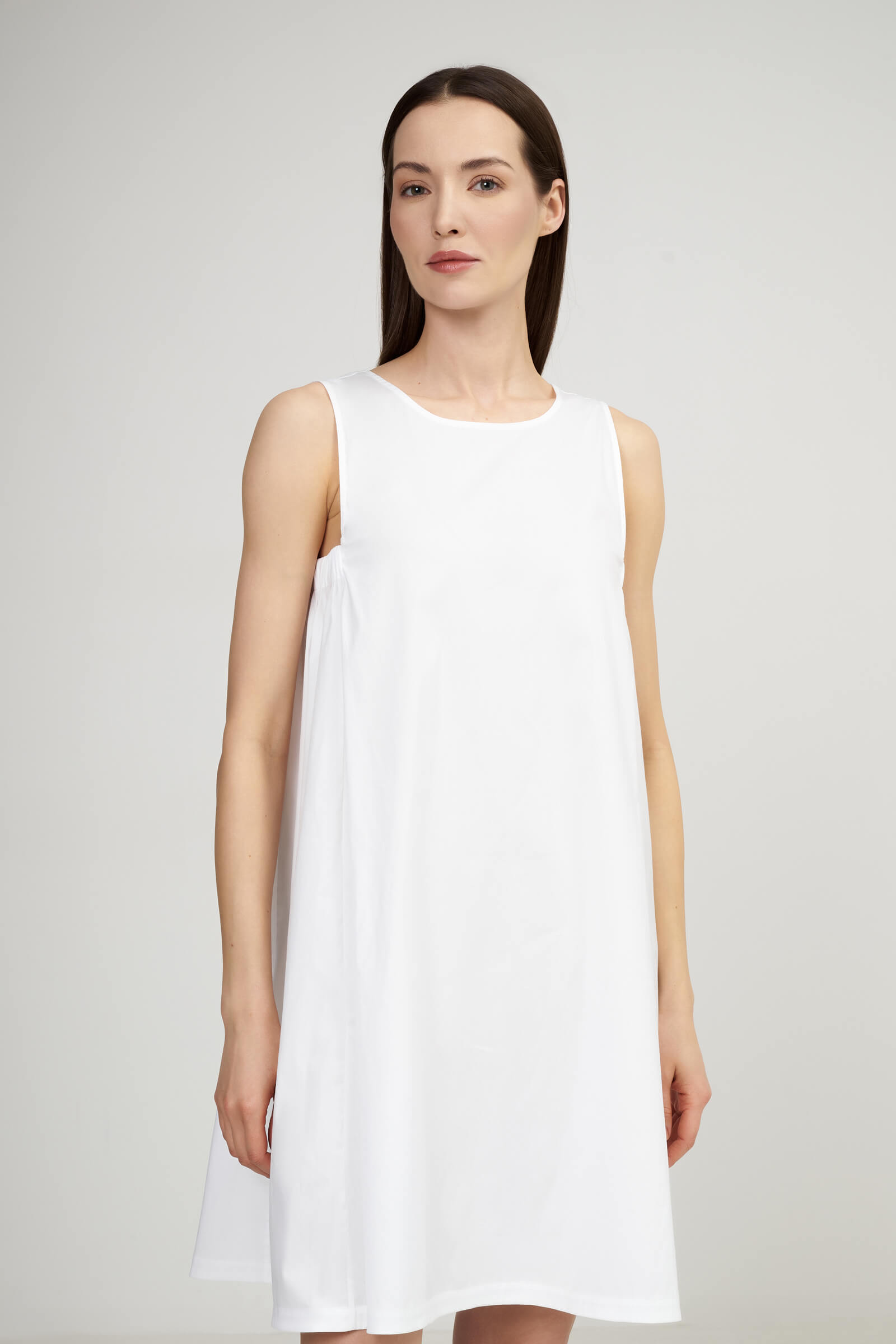 Короткое пляжное платье из хлопка Бренд Max Mara Изображение 2