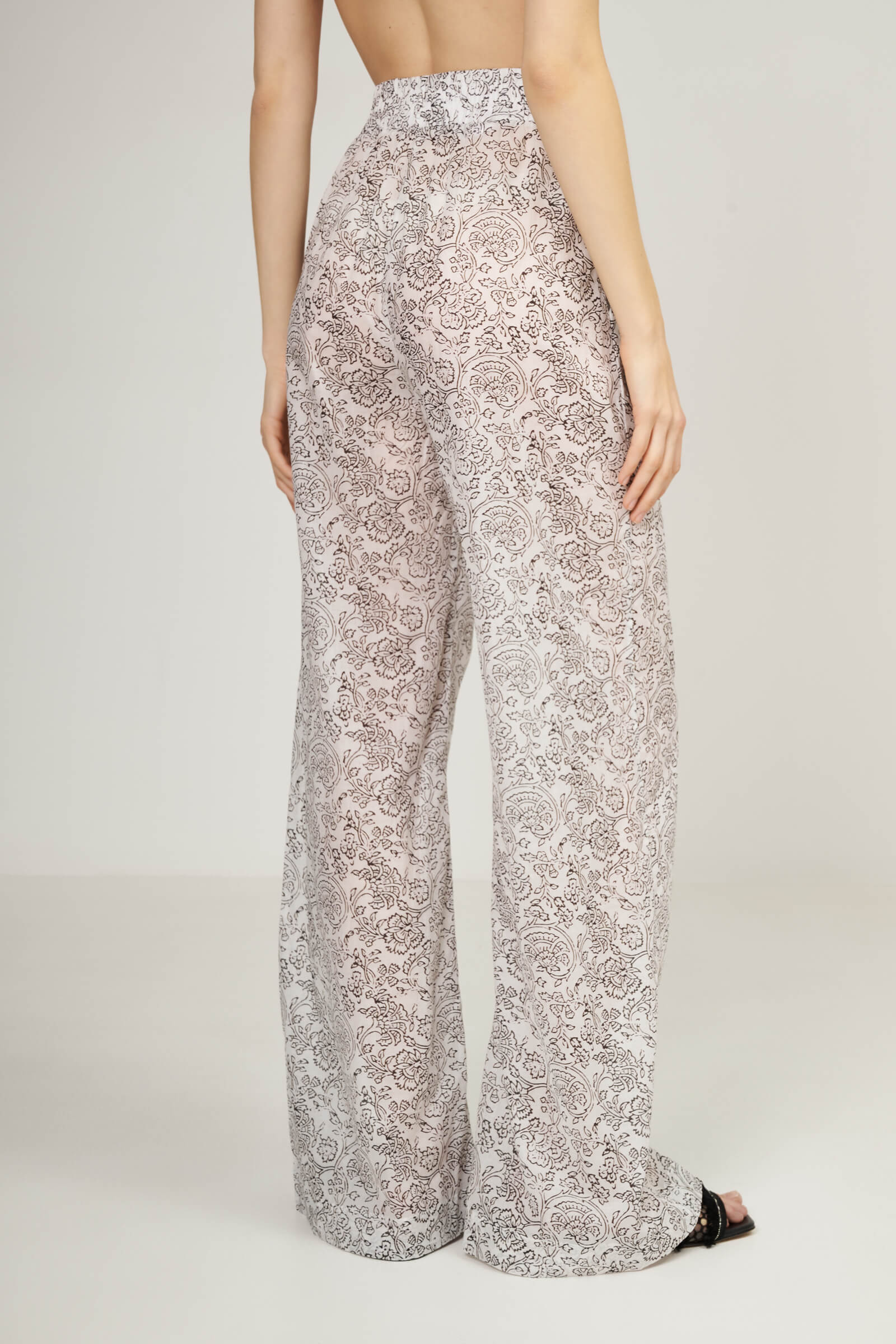 Хлопковые свободные брюки Бренд Ermanno Scervino Изображение 3