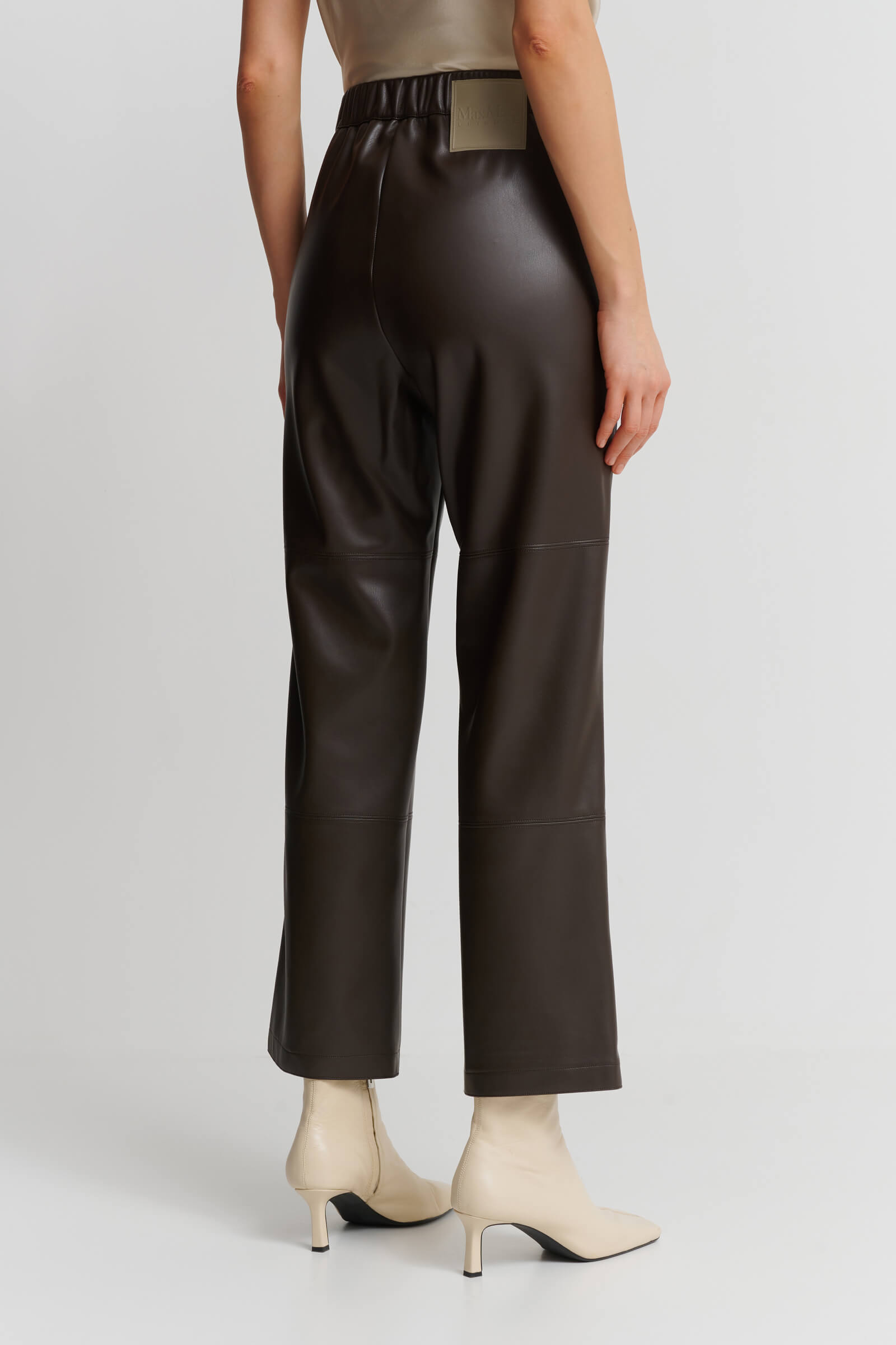 Брюки из экокожи Бренд Max Mara Изображение 3