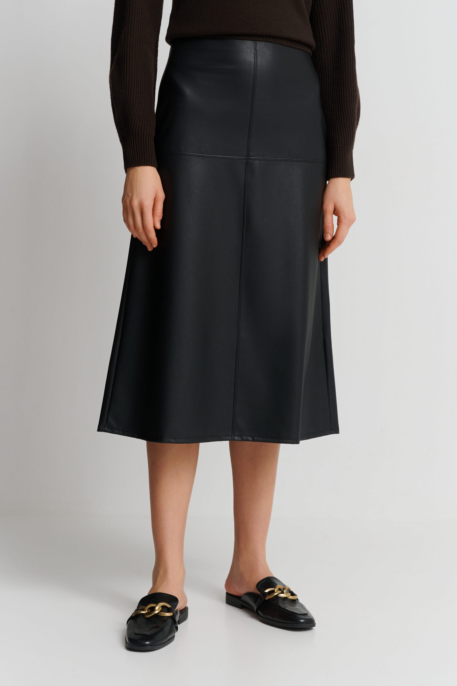 Юбка из экокожи Бренд Max Mara Изображение 2