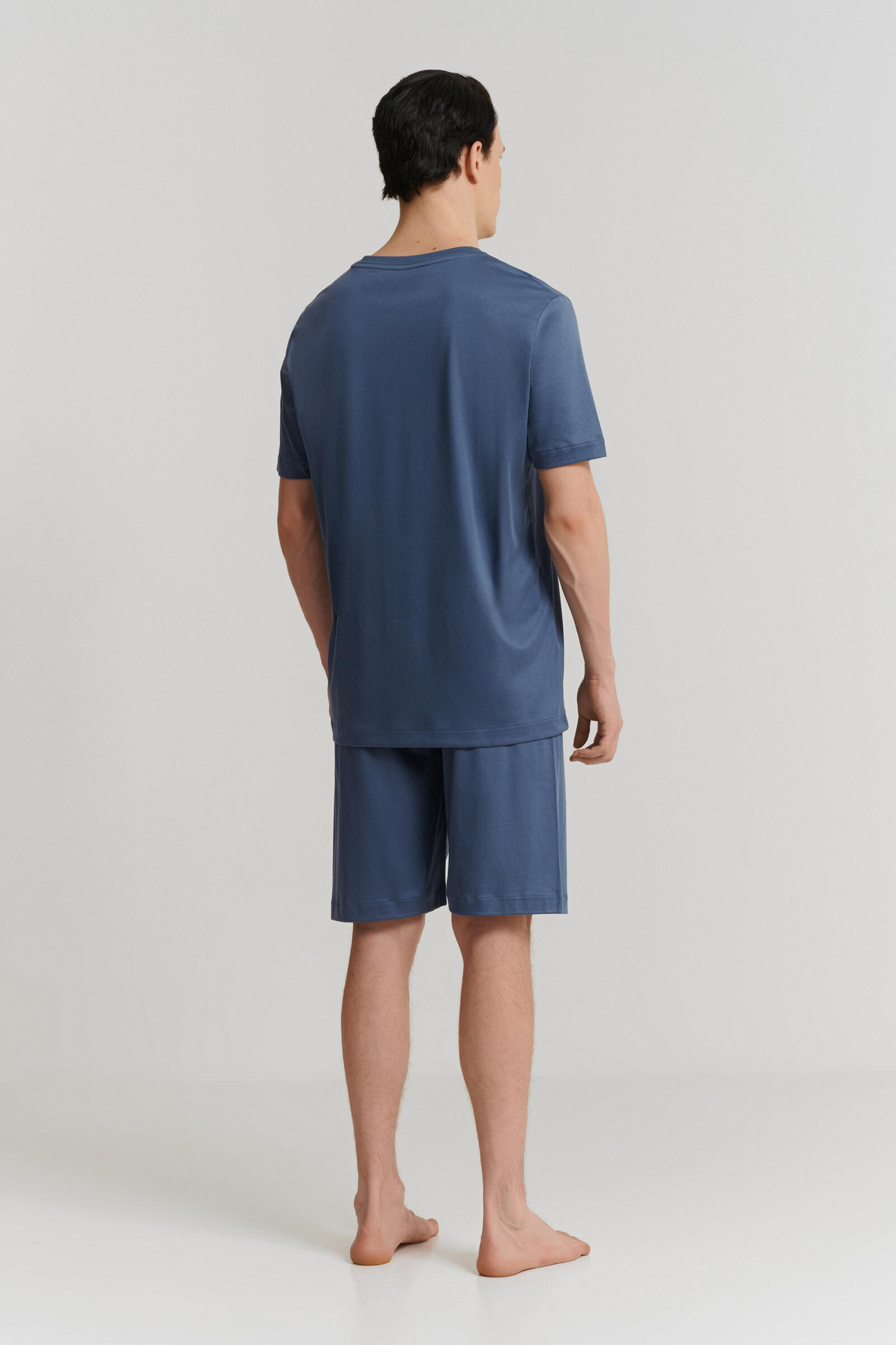 Короткая пижама из редкого хлопка Sea Island Бренд Zimmerli Изображение 6