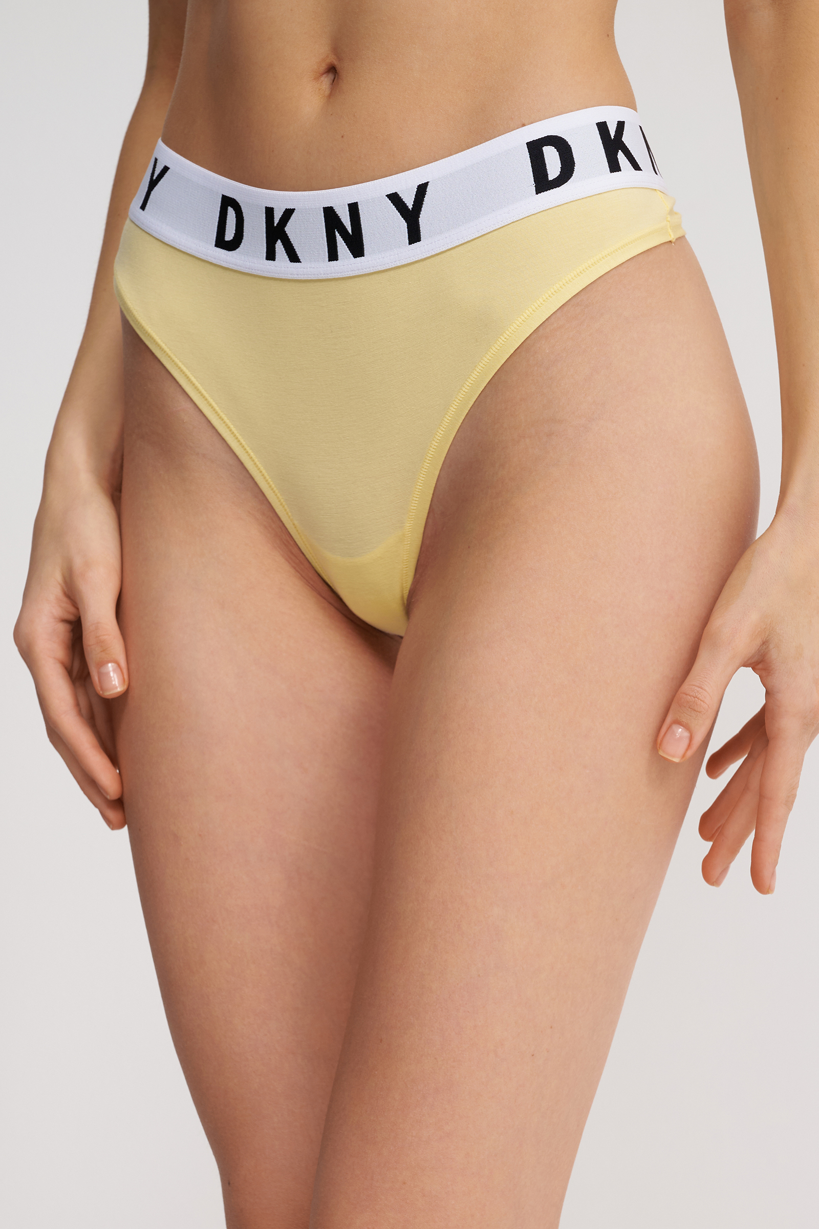 Трусы стринги с логотипом бренда Бренд DKNY Изображение 2