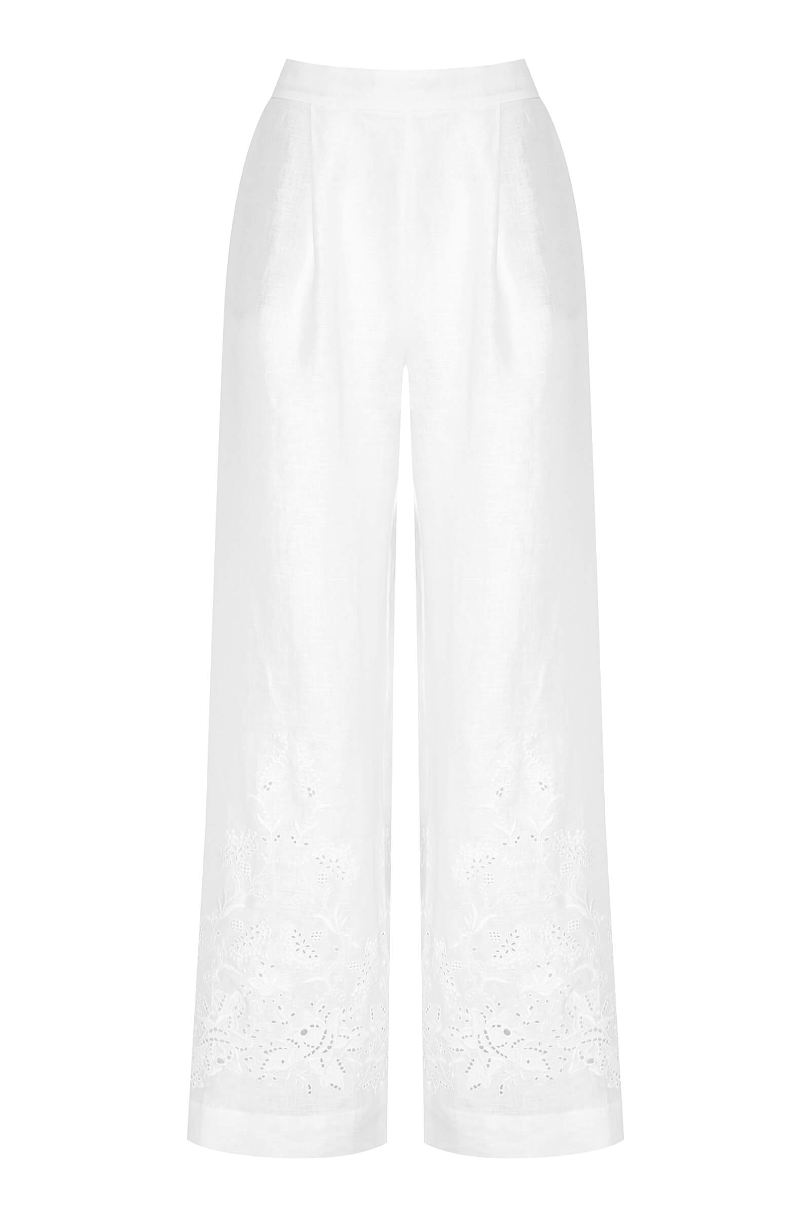 Льняные свободные брюки на резинке Бренд Ermanno Scervino