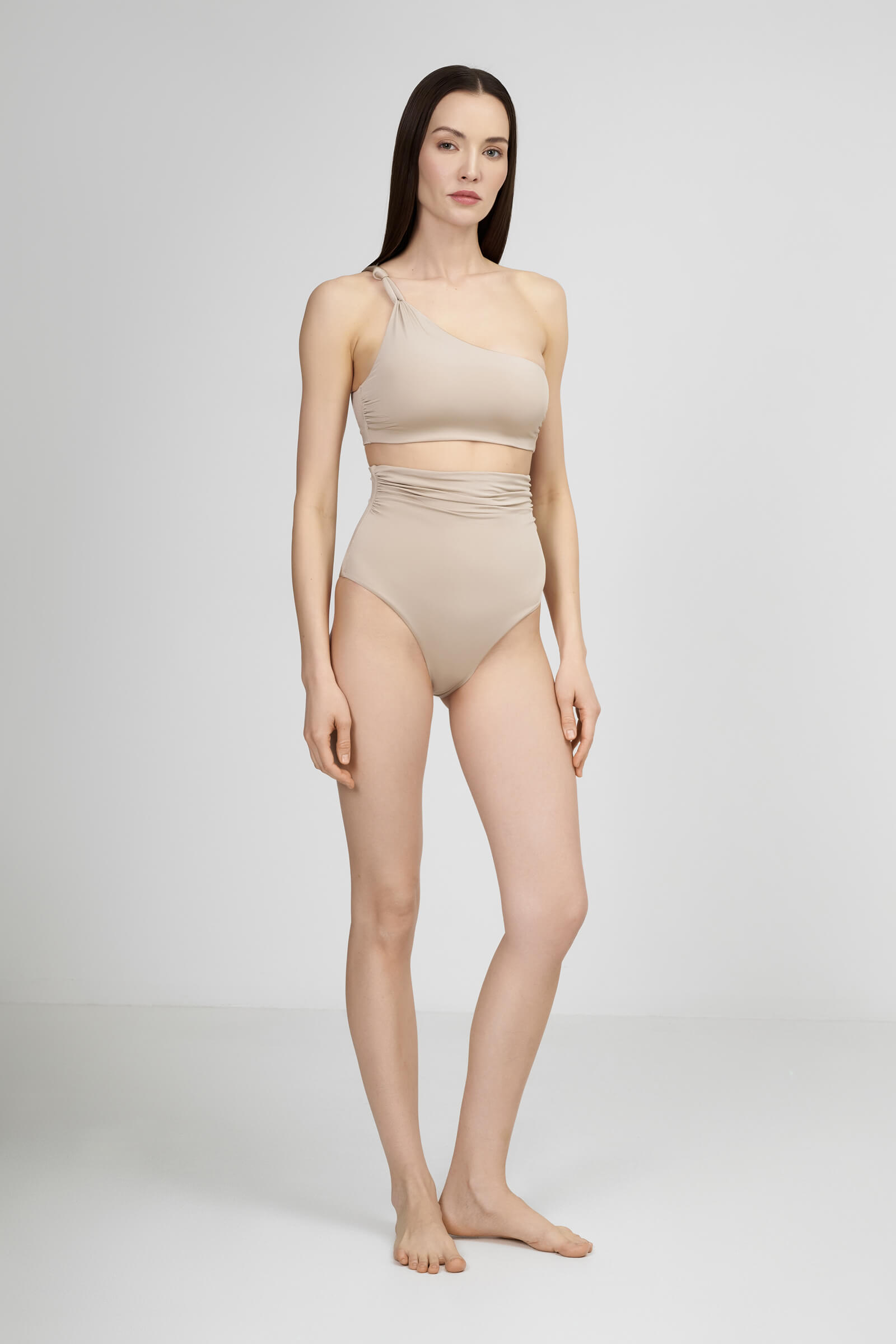 Плавки слипы с драпировкой с эффектом умного загара Бренд Max Mara Изображение 4